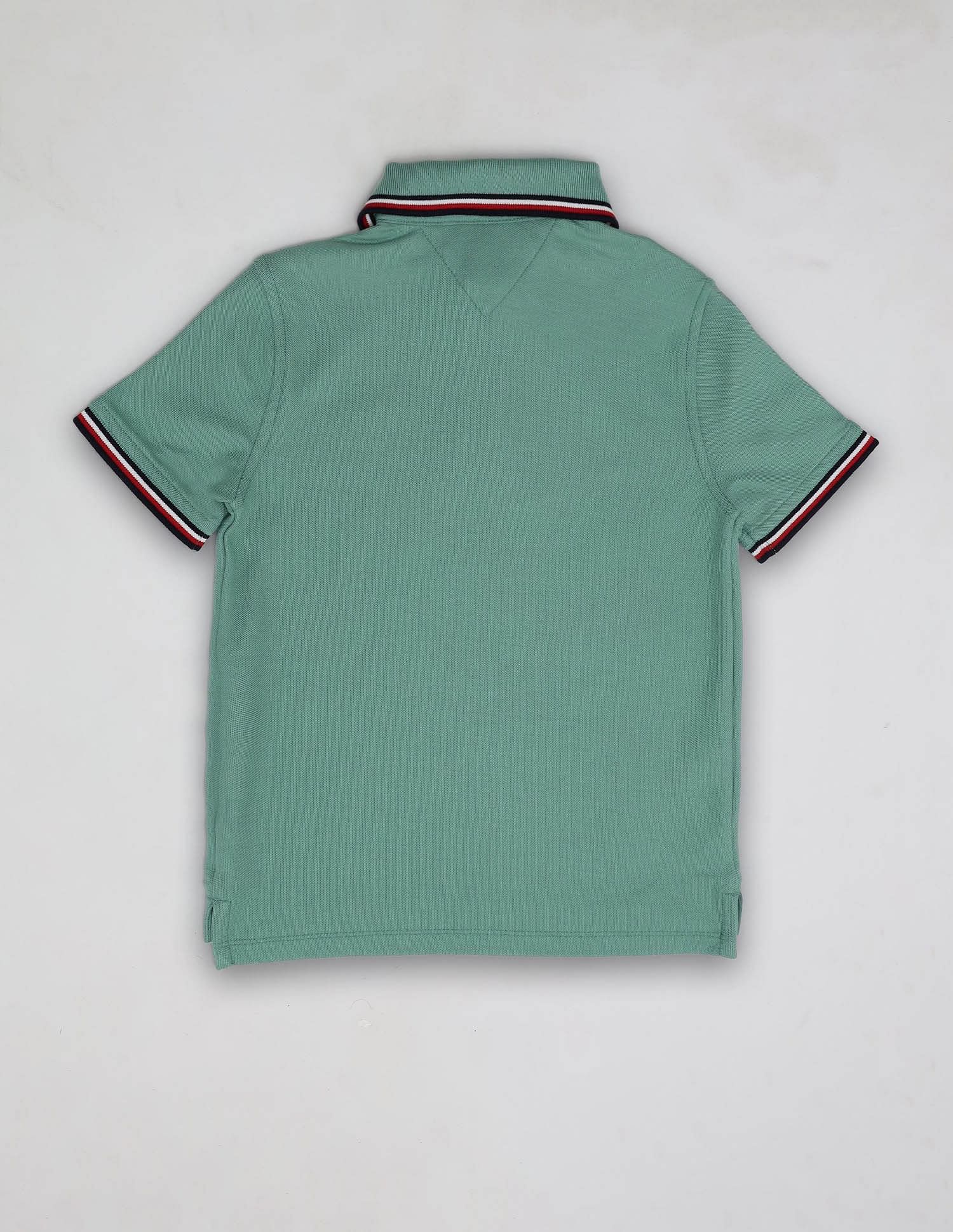 Tommy Hilfiger Kids Boys Solid Regular-Fit Cotton Polo Shirt
