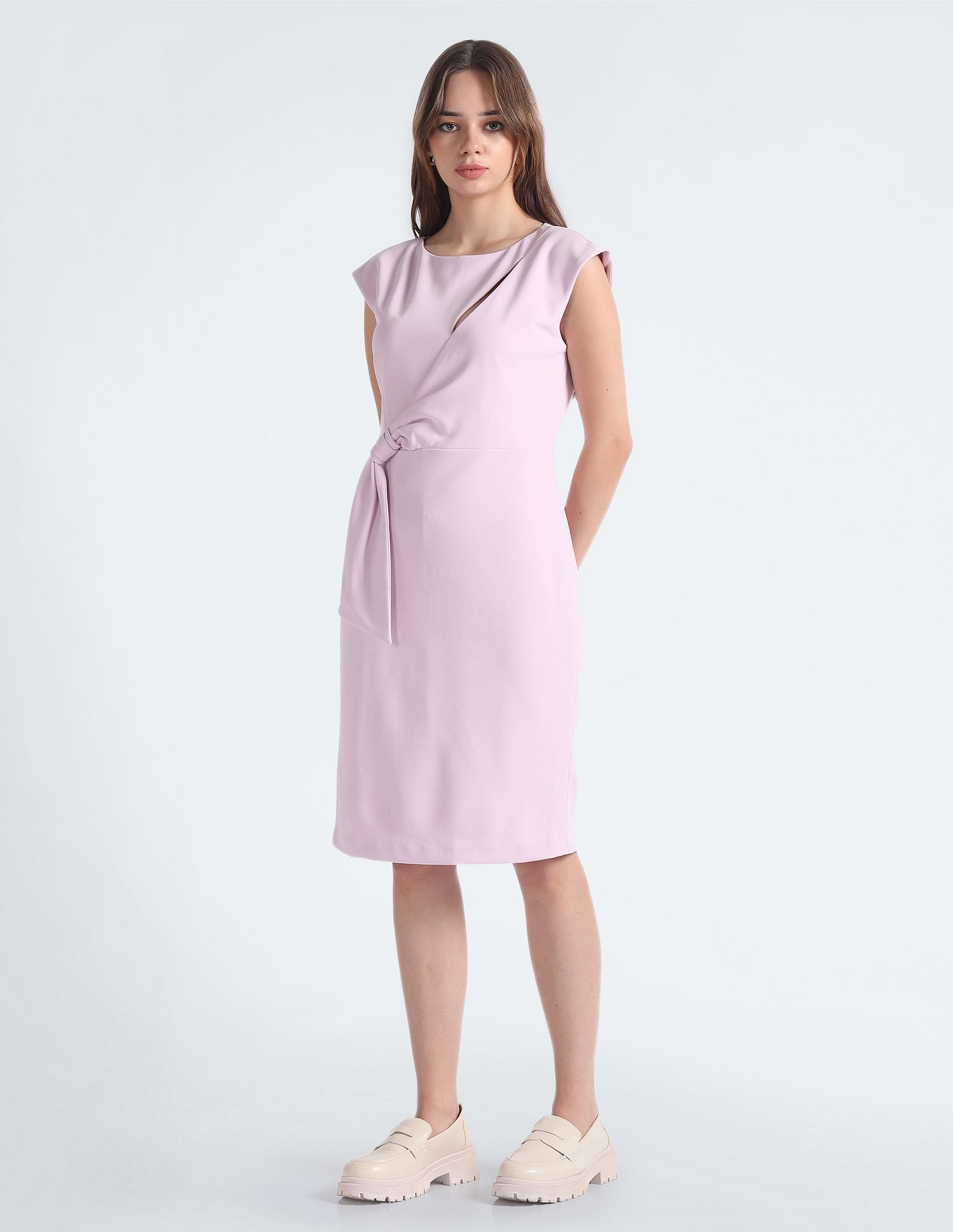 Buy Calvin Klein Scuba Crepe Cut Out Dress NNNOW