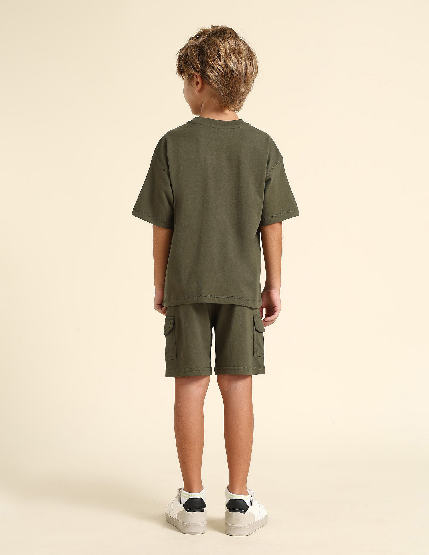 U.S. Polo Assn. Kids Boys Solid Regular Fit T-Shirt