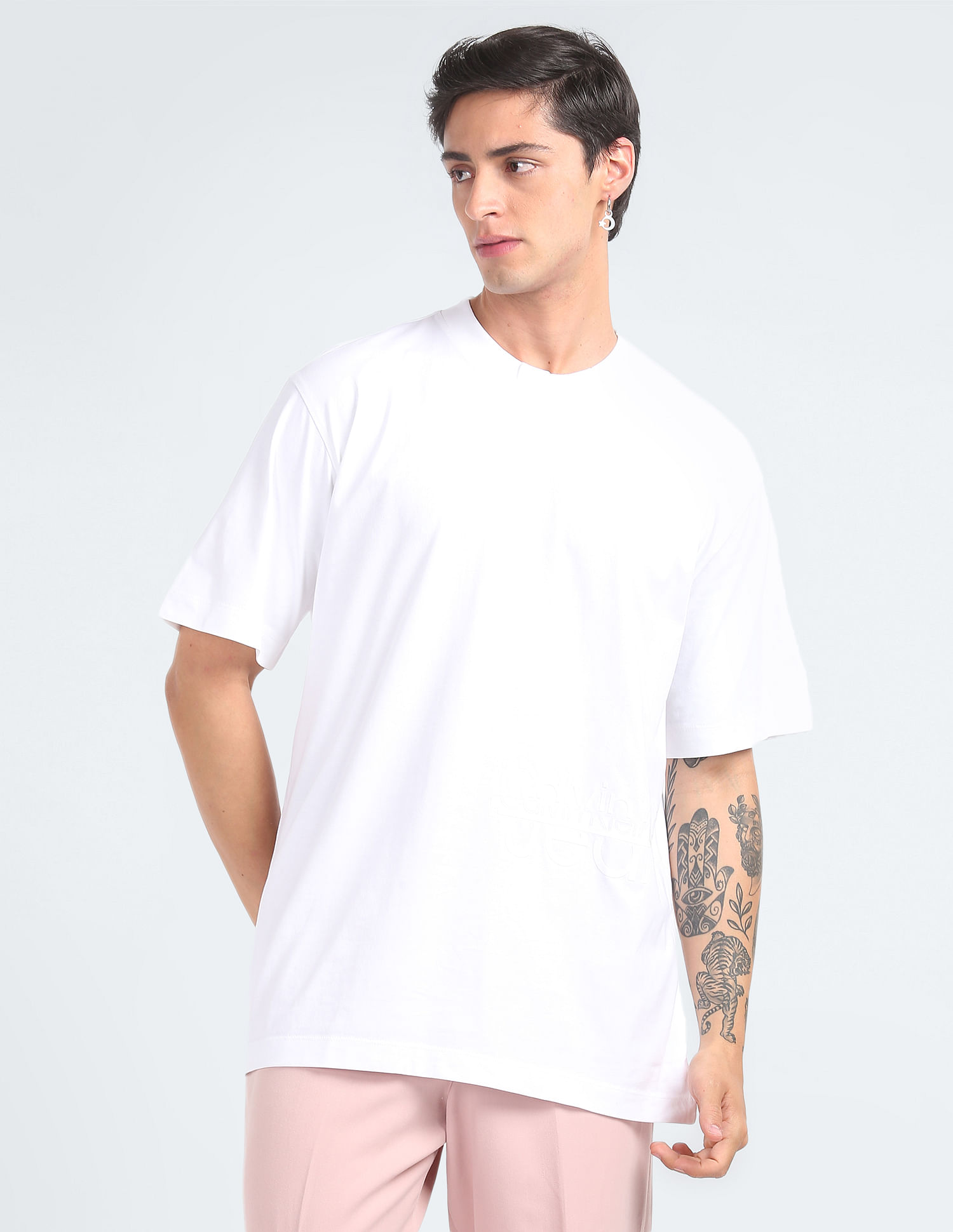 Calvin Klein Jeans Transitional Cotton Tonal Logo T-Shirt