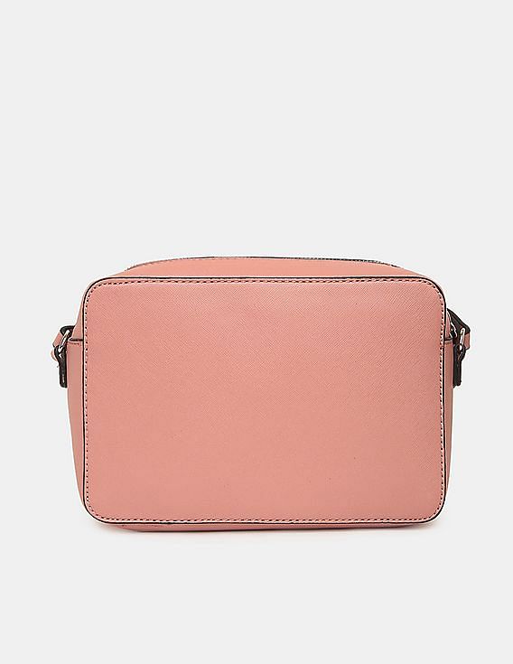 Buy GUESS Women Pink Campos Camera Mini Crossbody Bag 