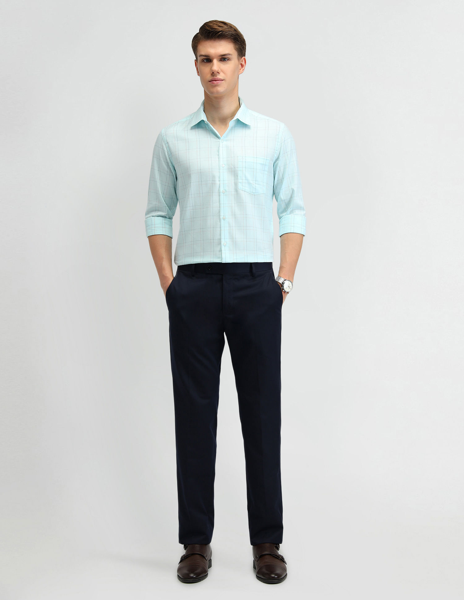 Arrow Pure Cotton Manhattan Slim Fit Shirt