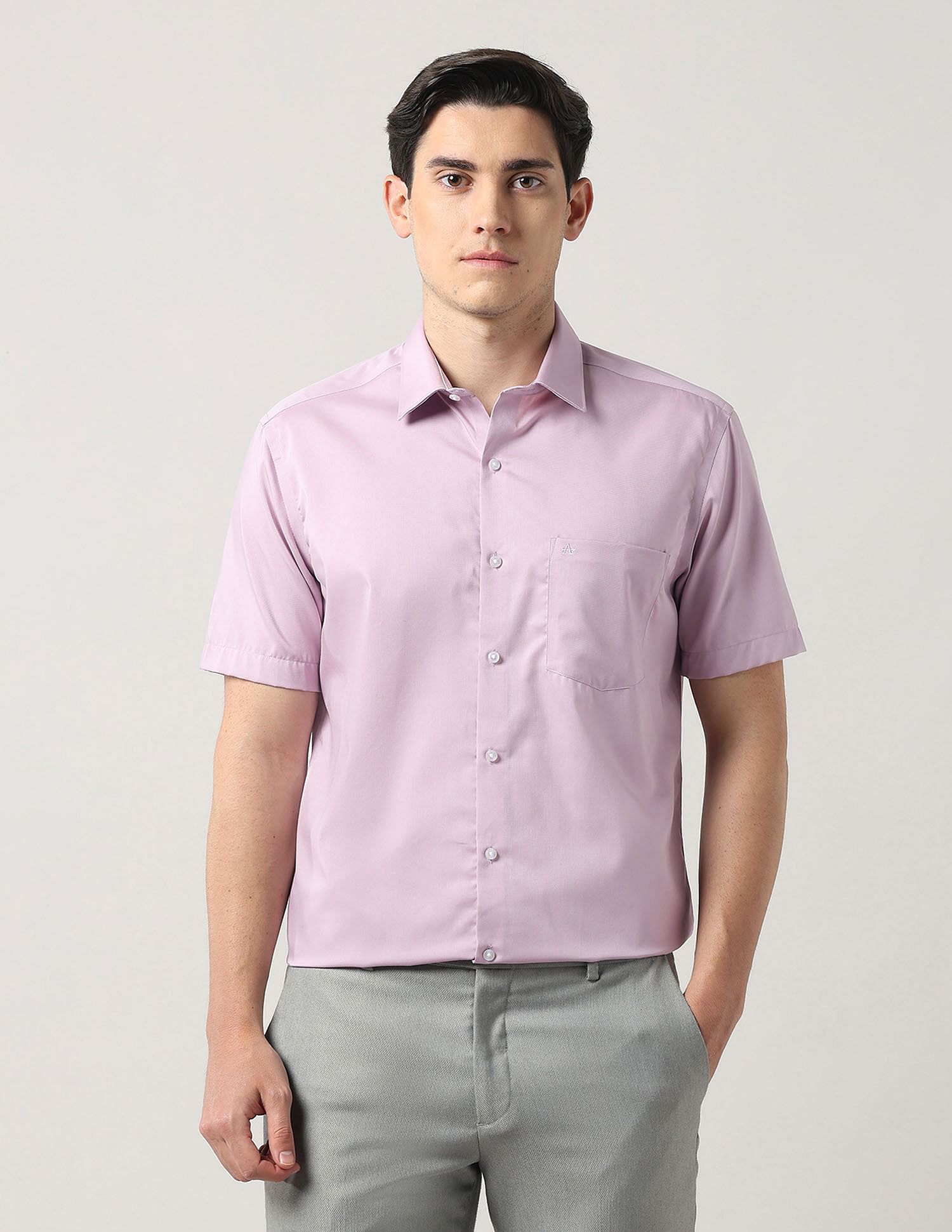 Arrow Liberty Classic Fit Solid Autopress Shirt