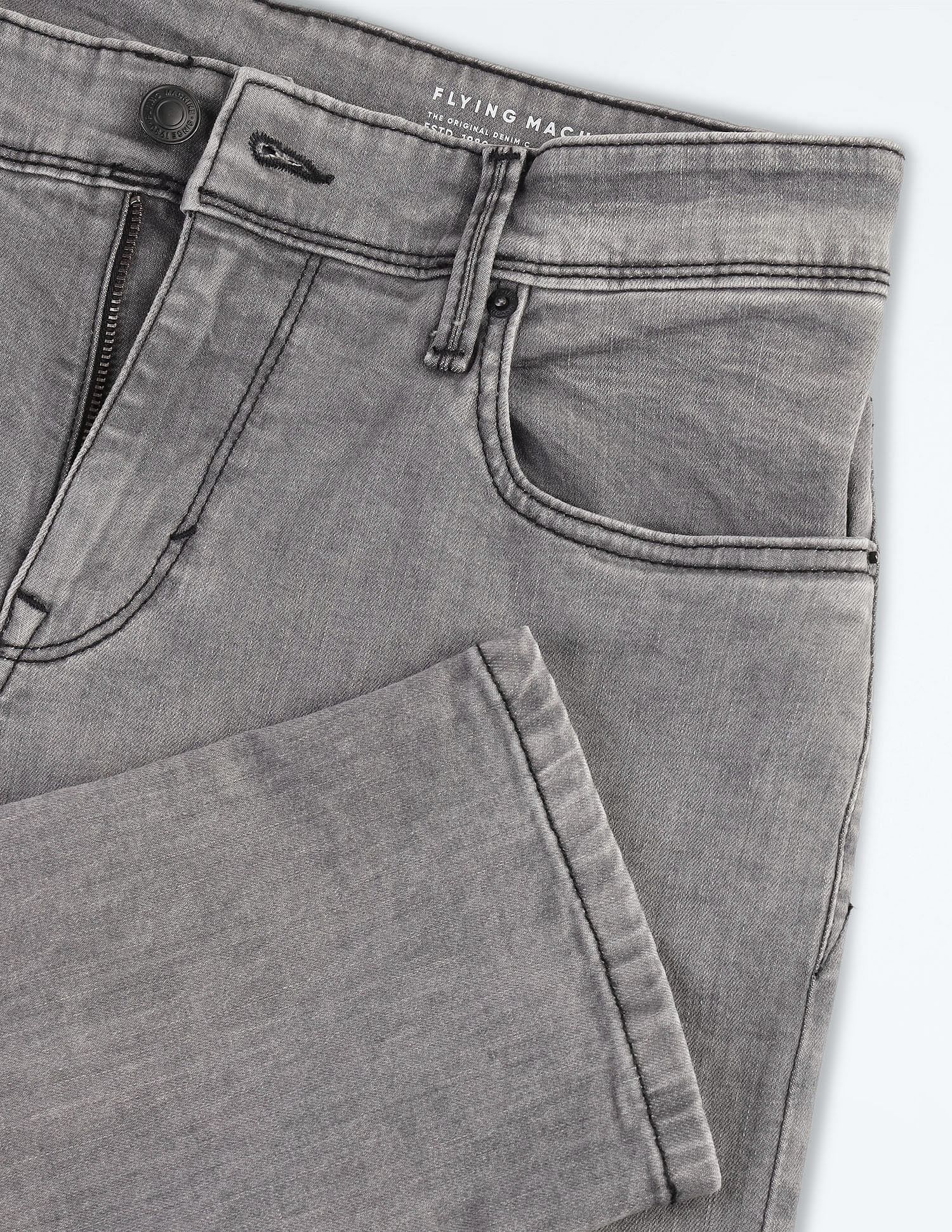 Flying Machine Slim Tapered Fit Mid Rise Jeans