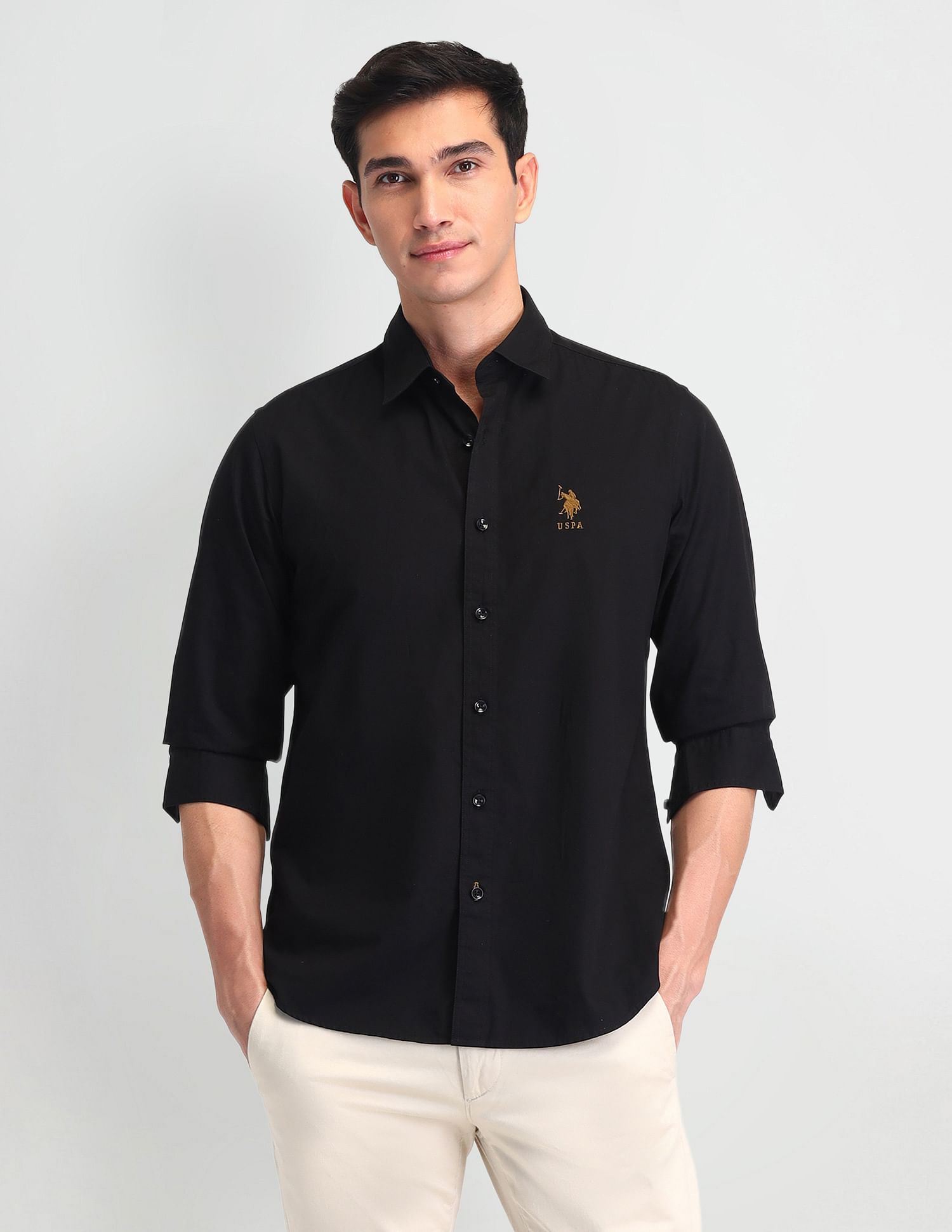 U.S. Polo Assn. Denim Co. Slim Fit Poplin Shirt