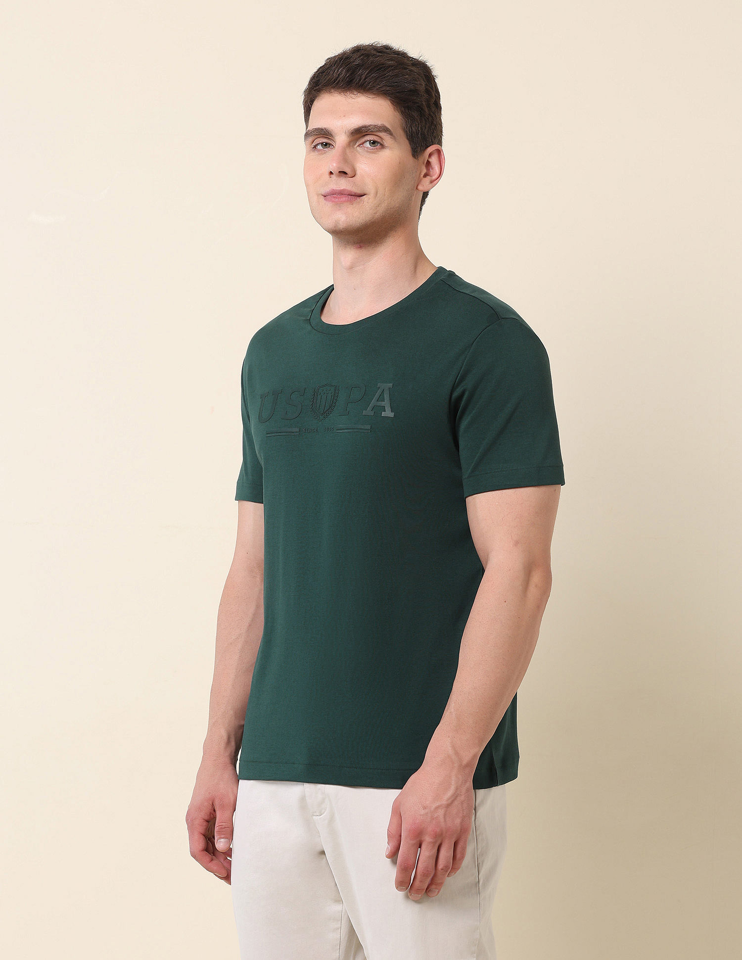 U.S. Polo Assn. Brand Printed Gold Cup T-Shirt