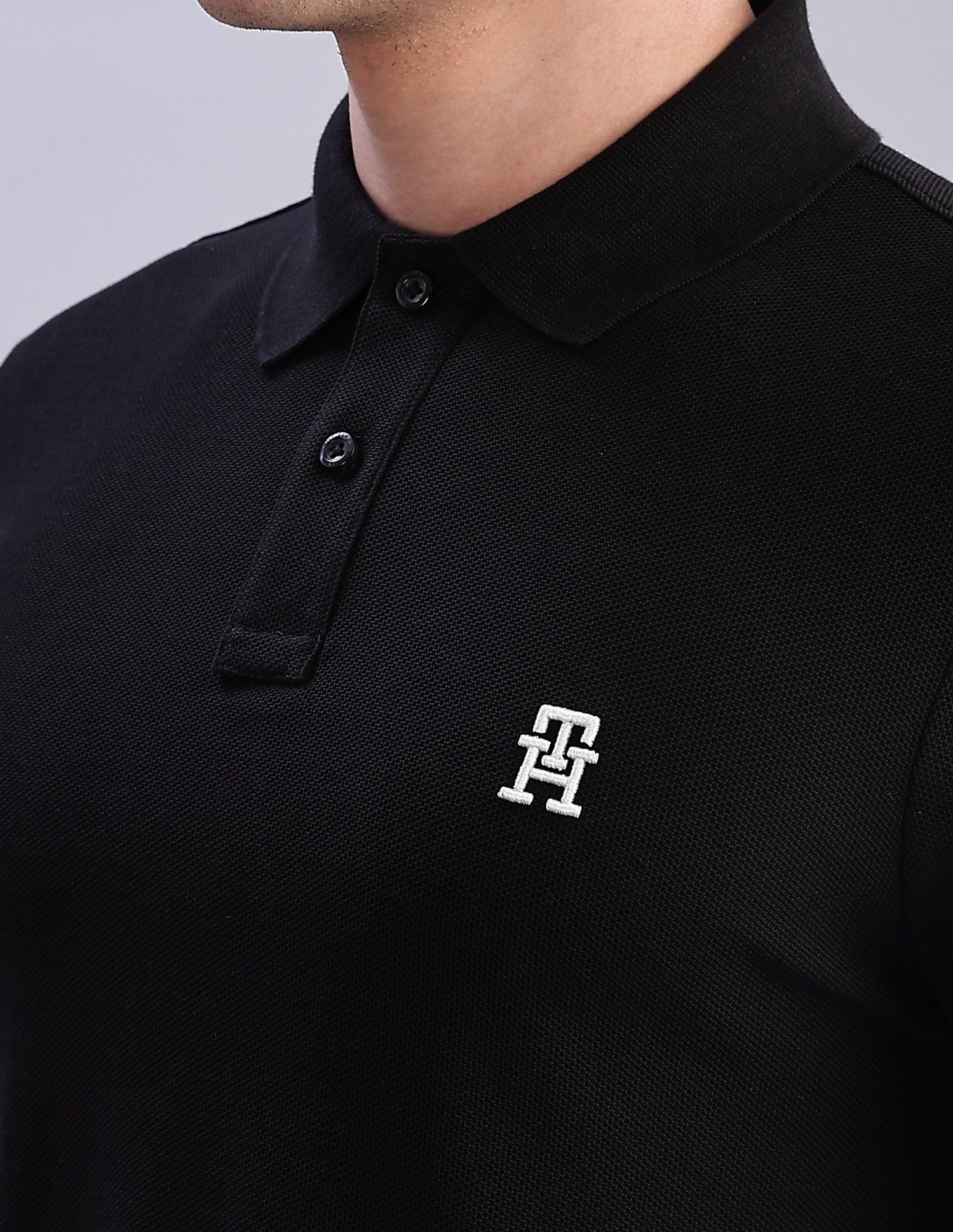 Tommy Hilfiger Solid Regular-Fit Cotton Polo Shirts