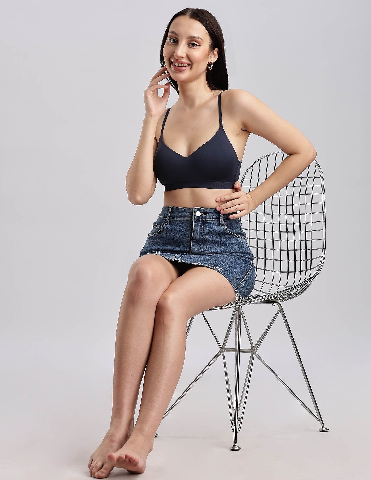 Calvin Klein Underwear Womens Blue T-shirt Bra