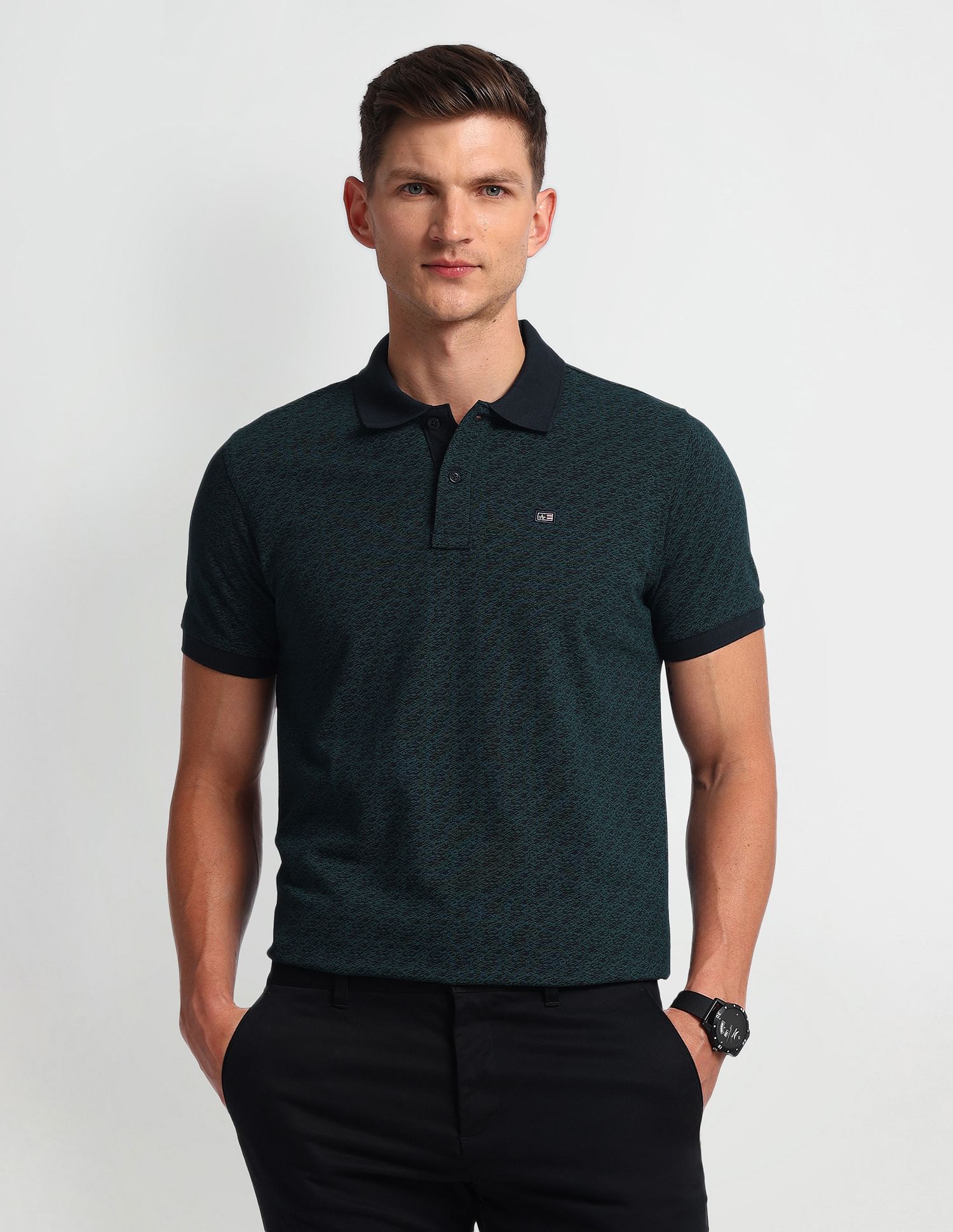 Arrow Sport Regular Fit Solid Polo Shirt