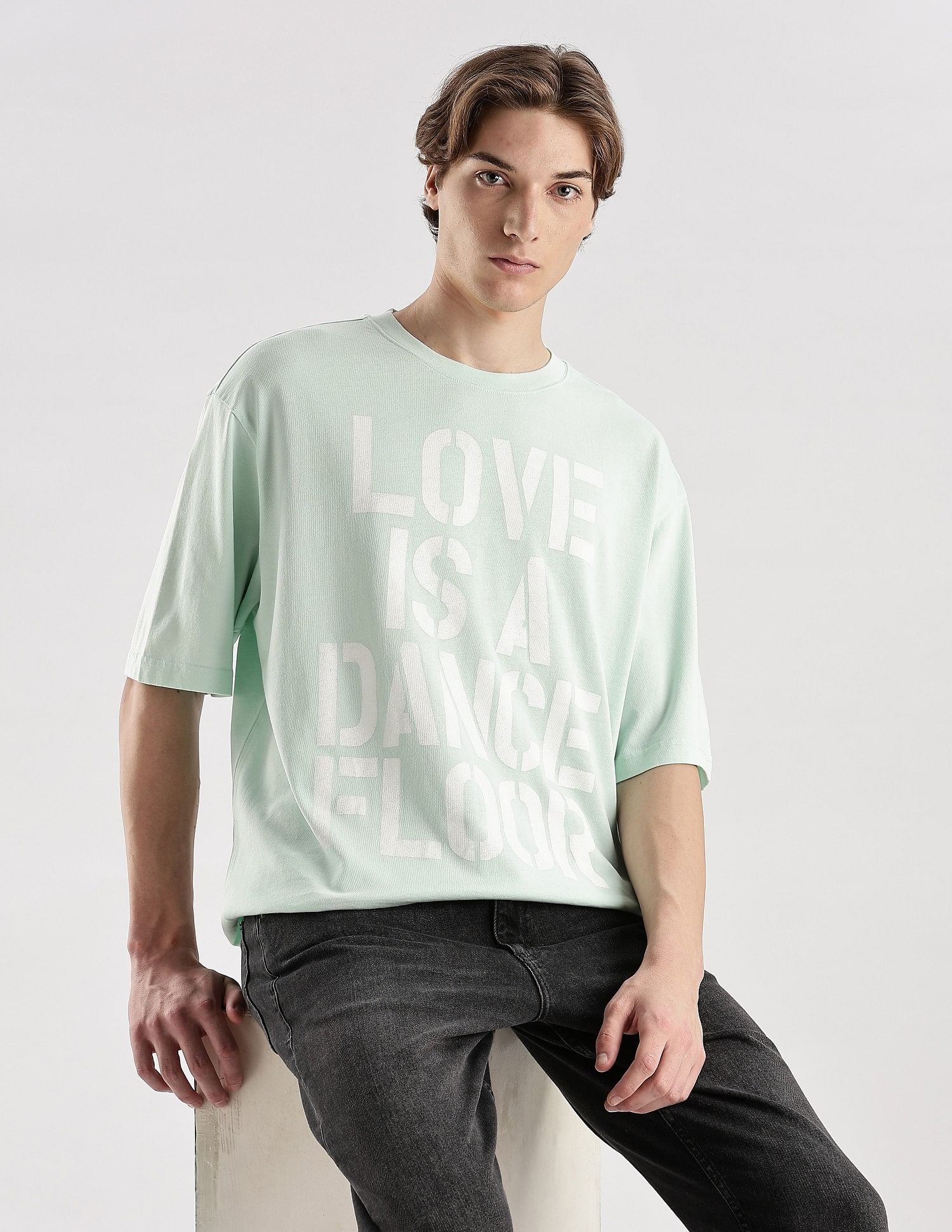 Calvin Klein Jeans Printed Regular Fit Cotton T-Shirt