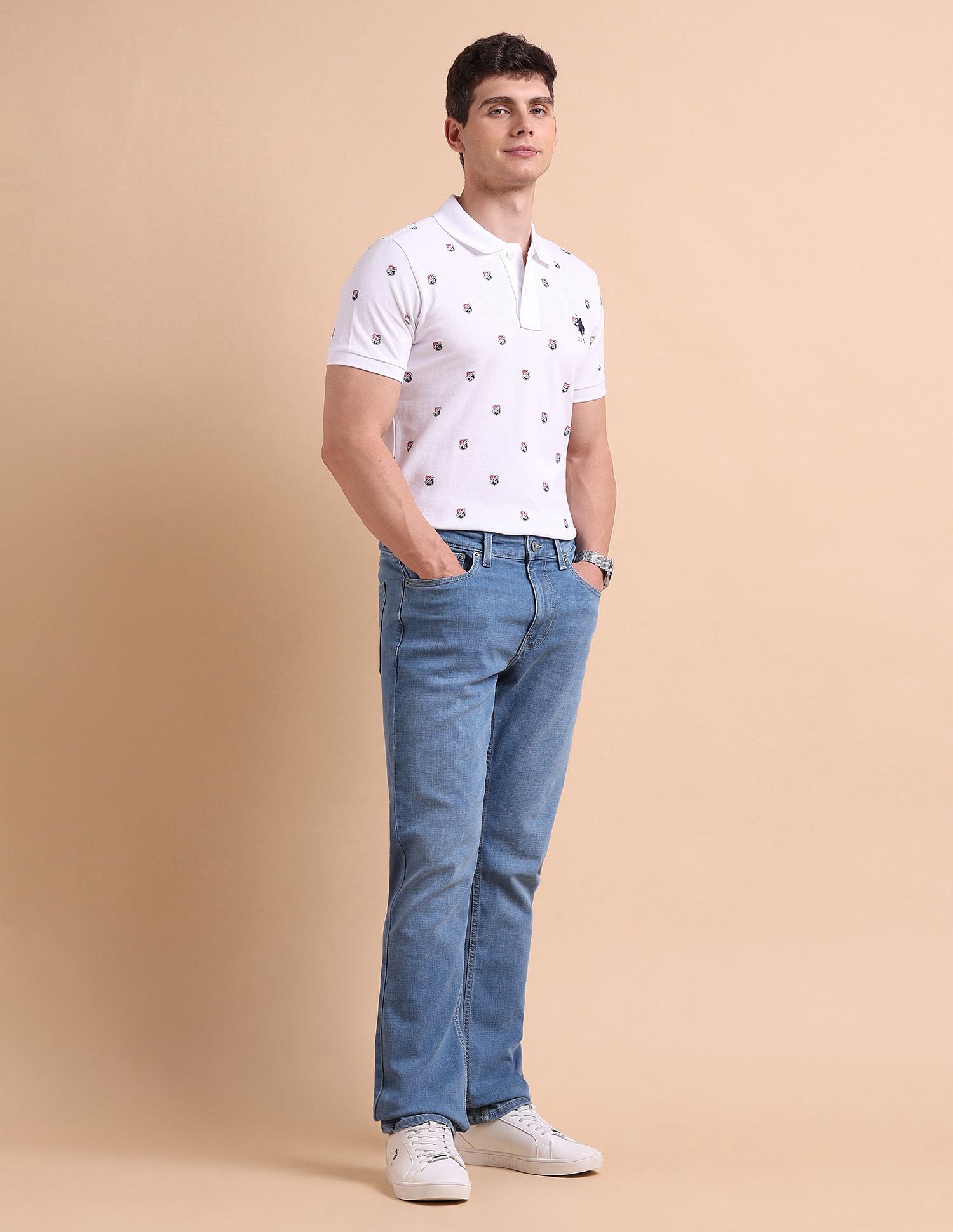U.S. Polo Assn. Denim Co. Harold Slim Straight Fit Blue Jeans