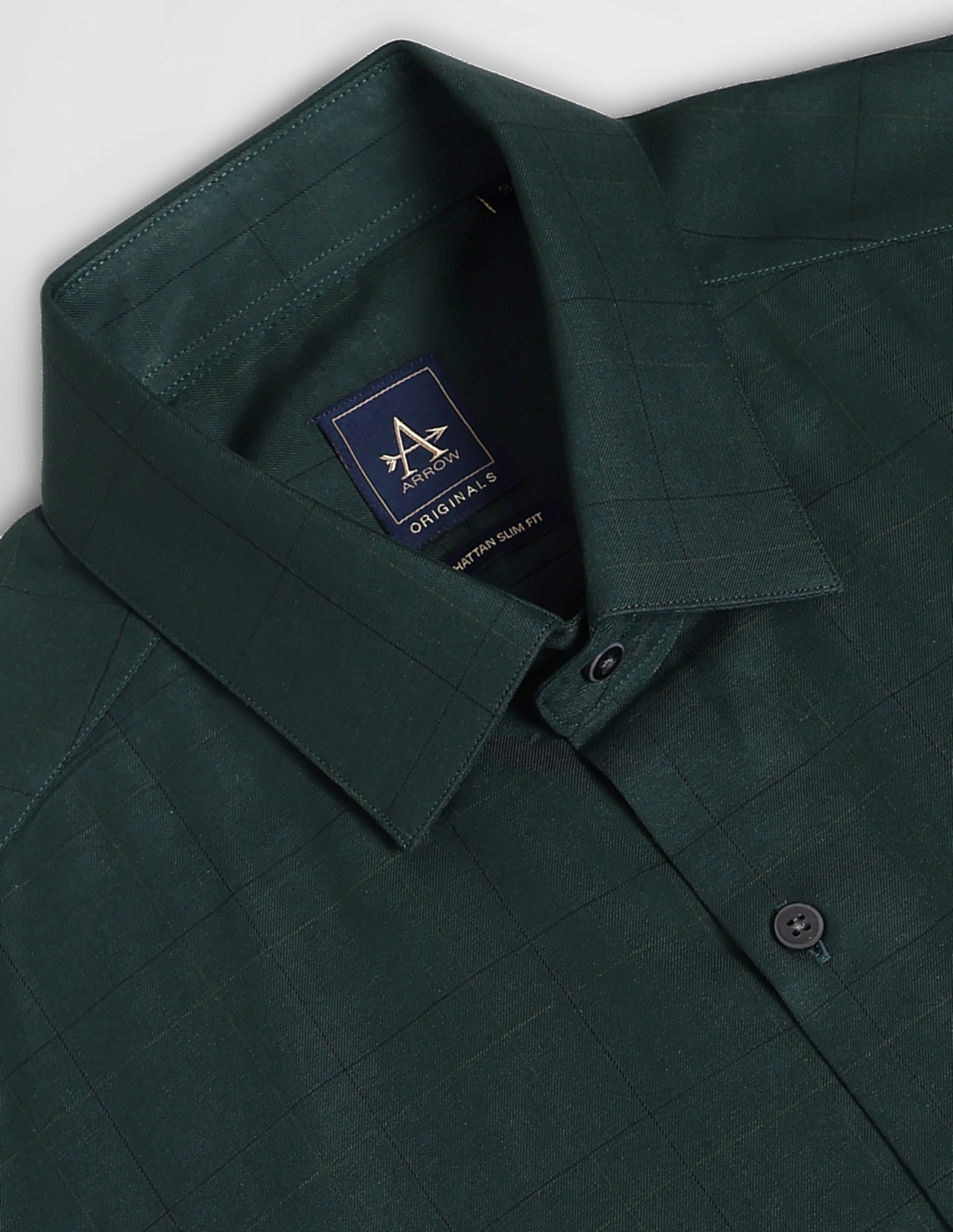Arrow Windowpane Check Cotton Shirt