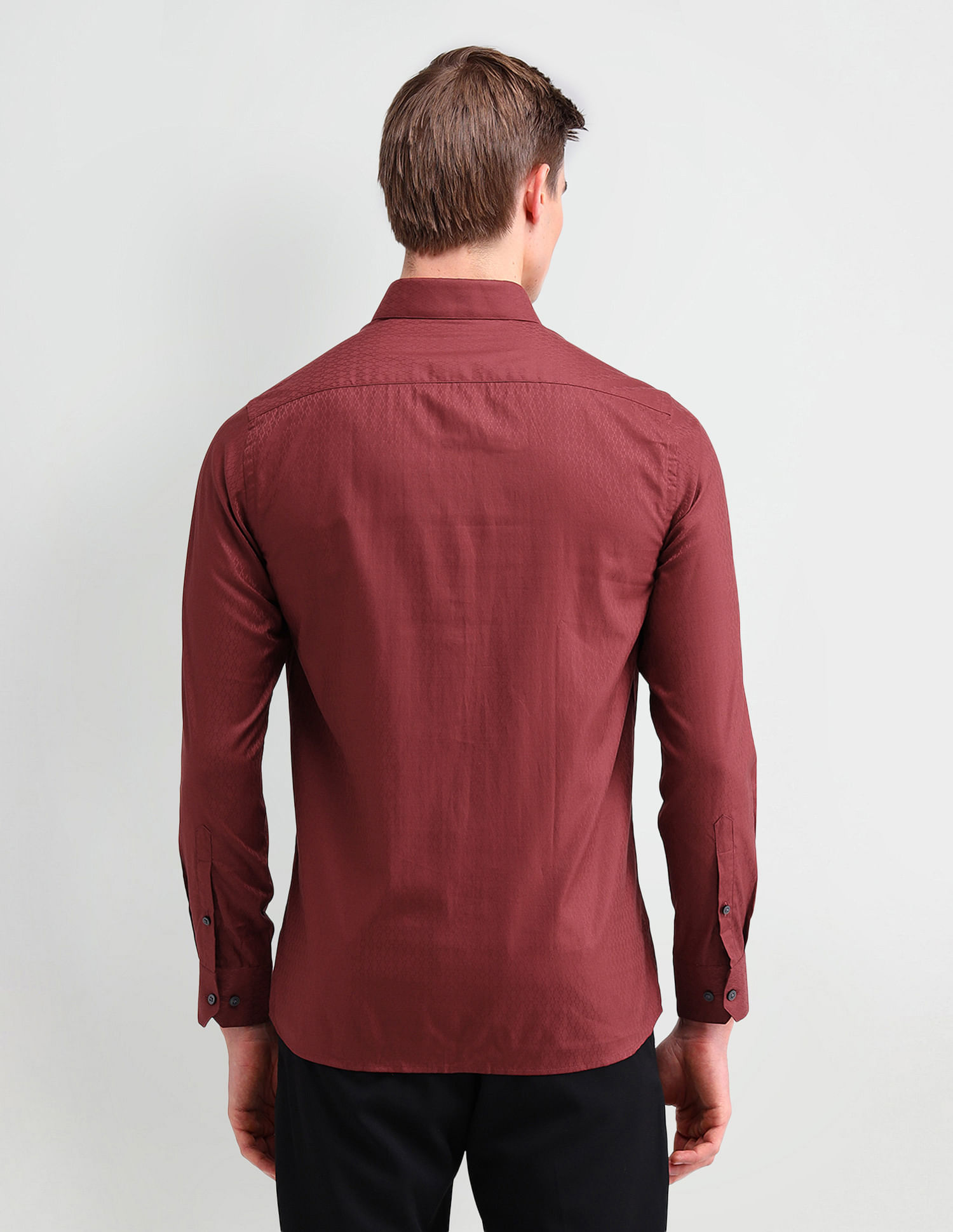 Arrow Brooklyn Fit Textured Dobby Shirt