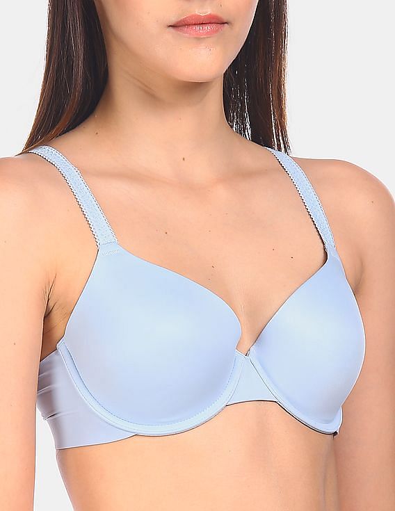 Calvin Klein Underwear PLUNGE - Push-up bra - limoges/dark blue