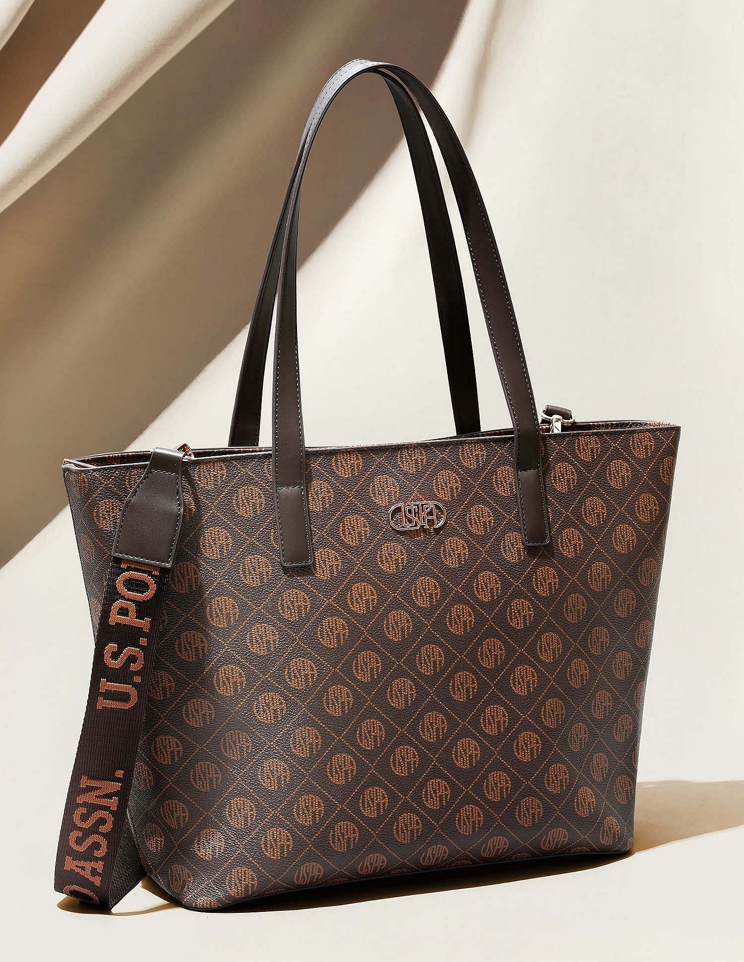 U.S. Polo Assn. Isla Monogram Tote Handbag