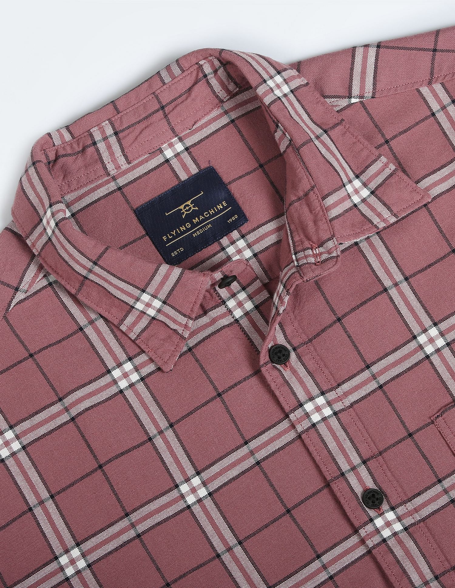Flying Machine Tartan Check Dobby Shirt