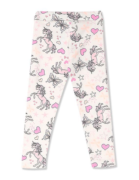 Embroidered Unicorn Star Girl Leggings – cnhairaccessories