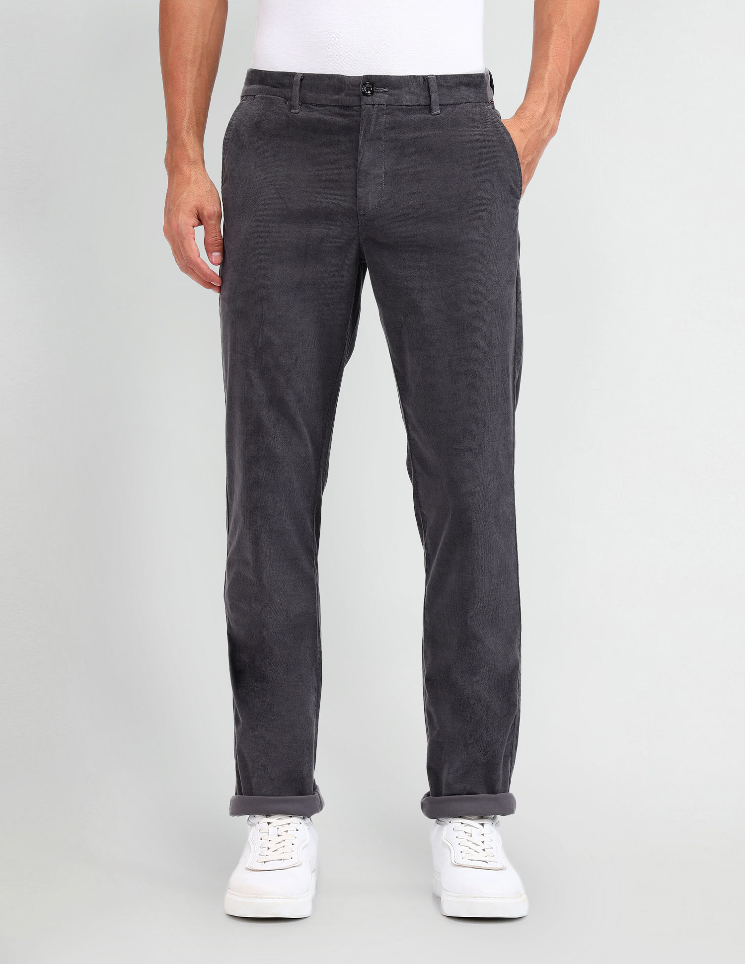 Arrow Sport Regular Fit Corduroy Trousers