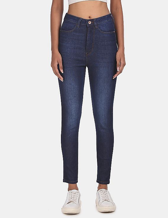 Flying Machine Women High Rise Twiggy Super Skinny Fit Jeans