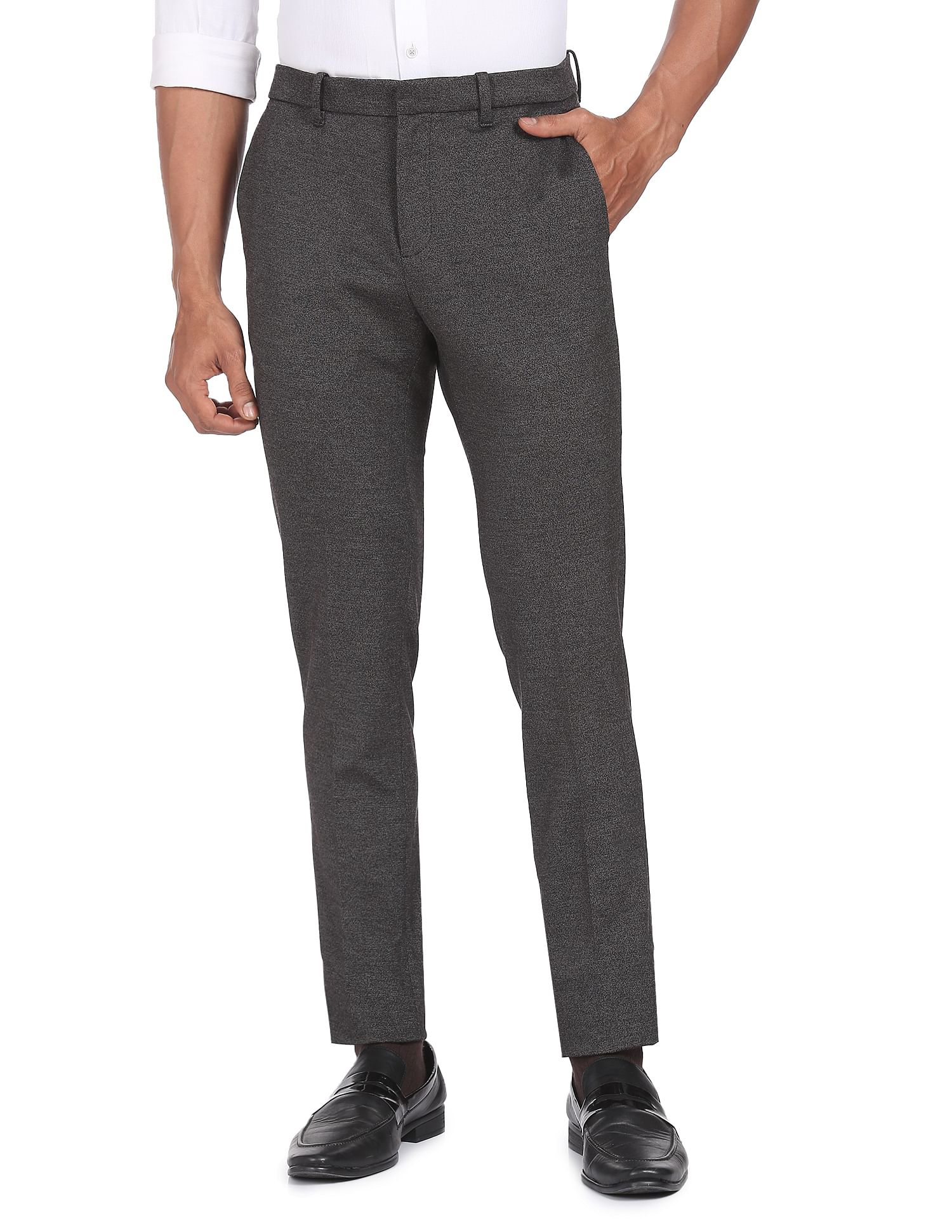Arrow Newyork Jackson Super Slim Fit Mid Rise Trousers