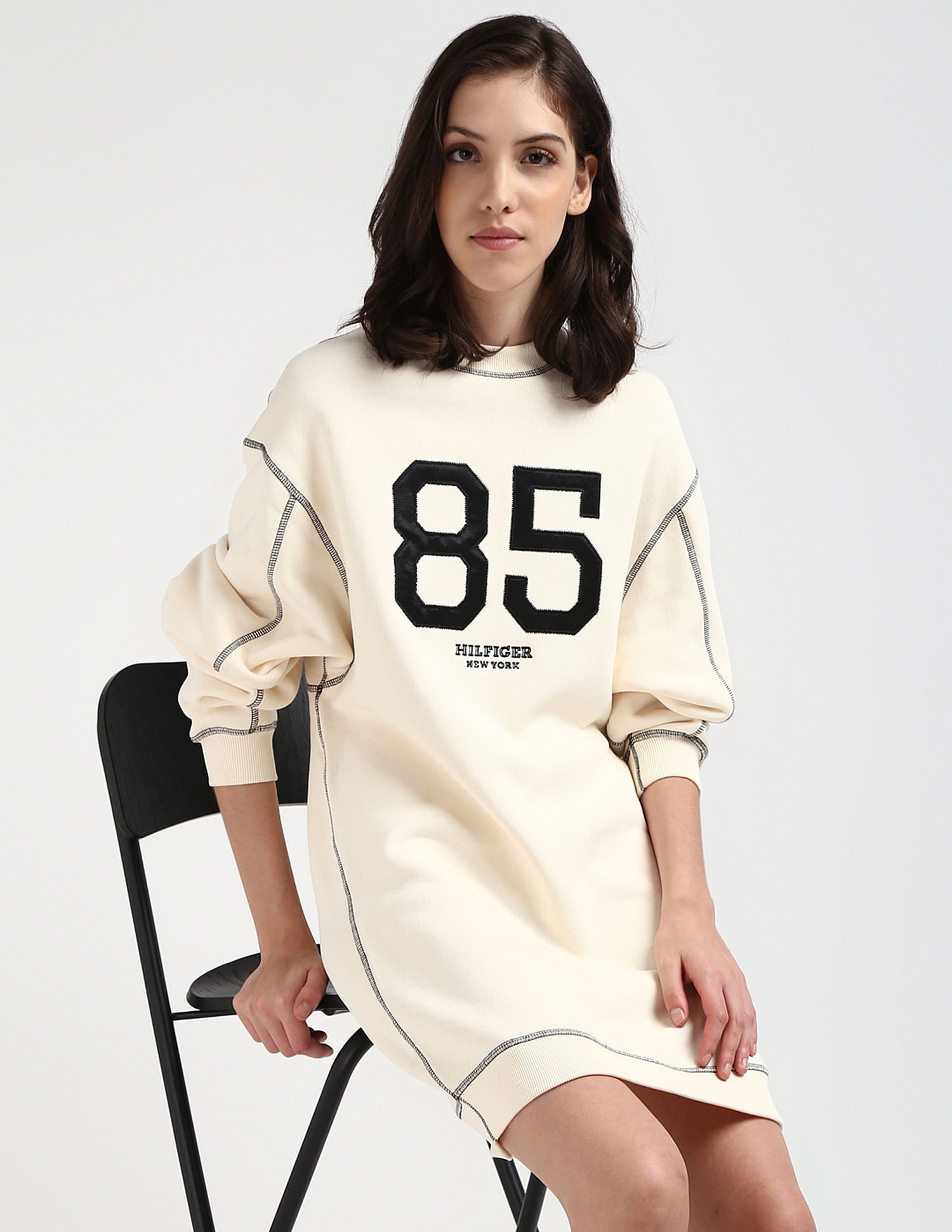 Buy Tommy Hilfiger Varsity Sweatshirt Dress NNNOW