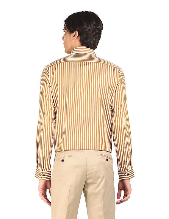 Buy Arrow Slim Fit Striped Shirt