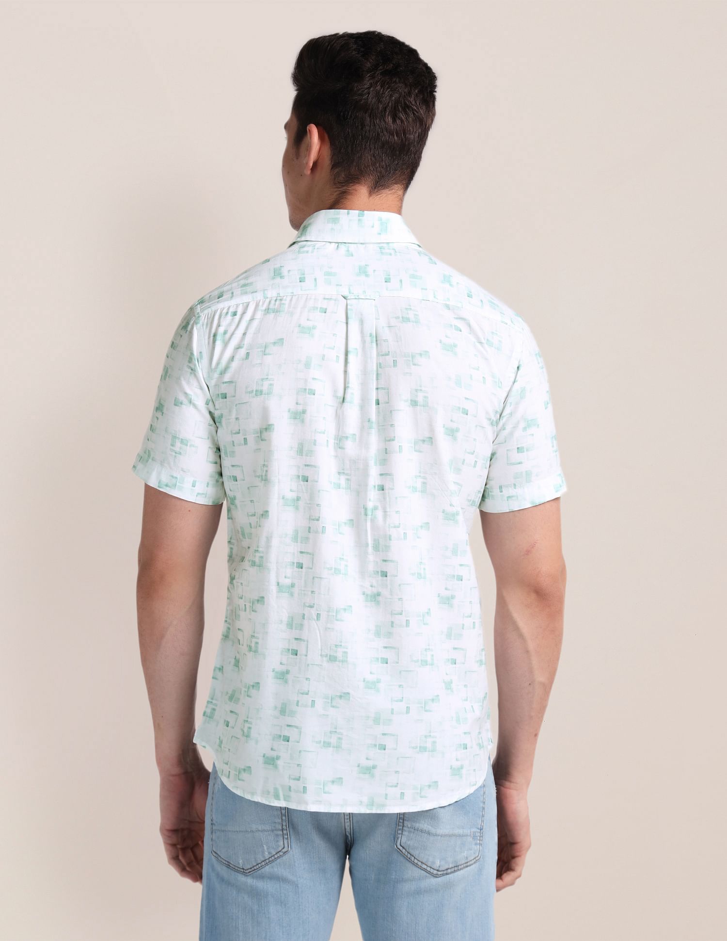 U.S. Polo Assn. Geometric Print Twill Shirt