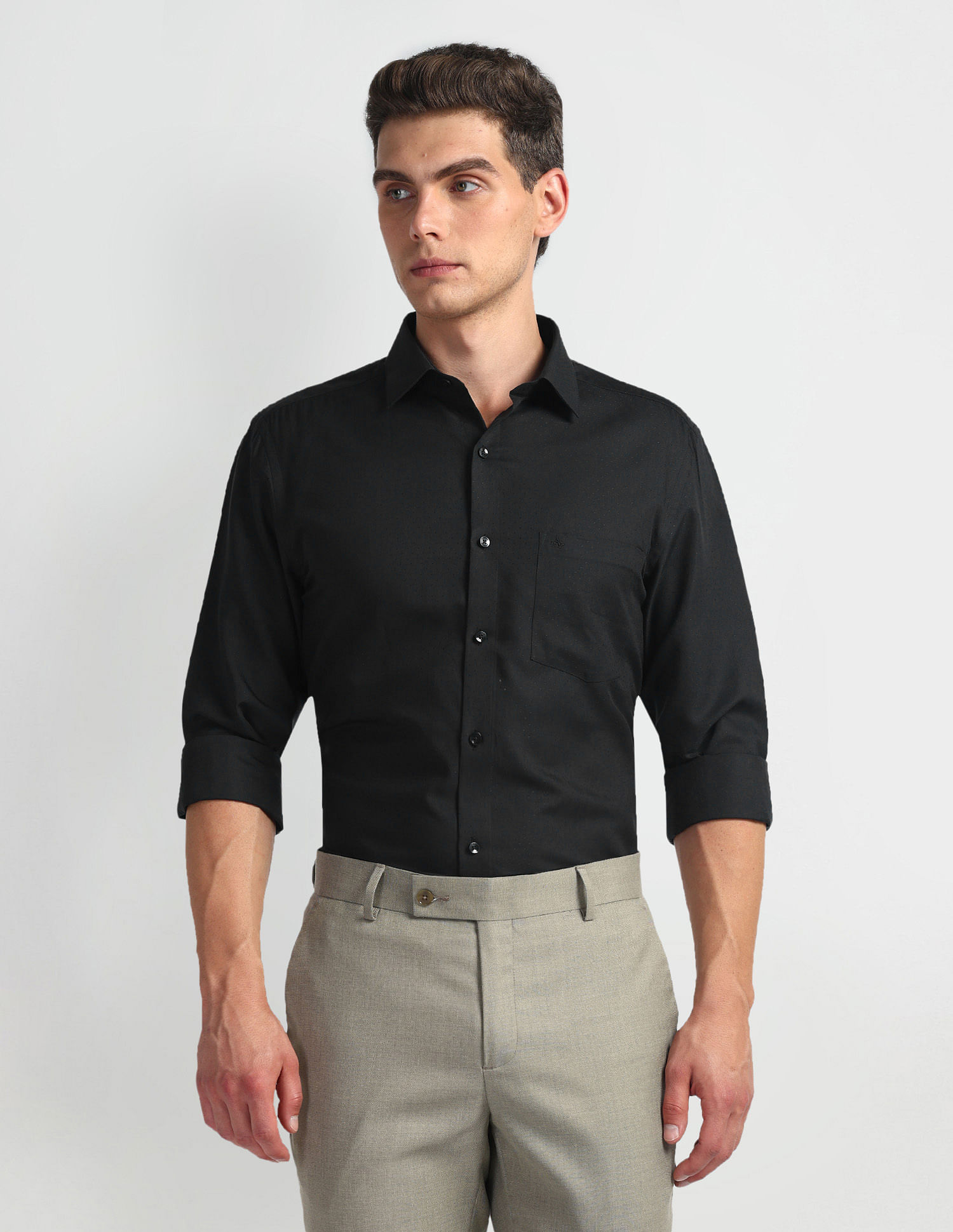 Arrow Self Design Twill Shirt