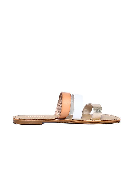 Aeropostale Triple Strap Slip On Sandals