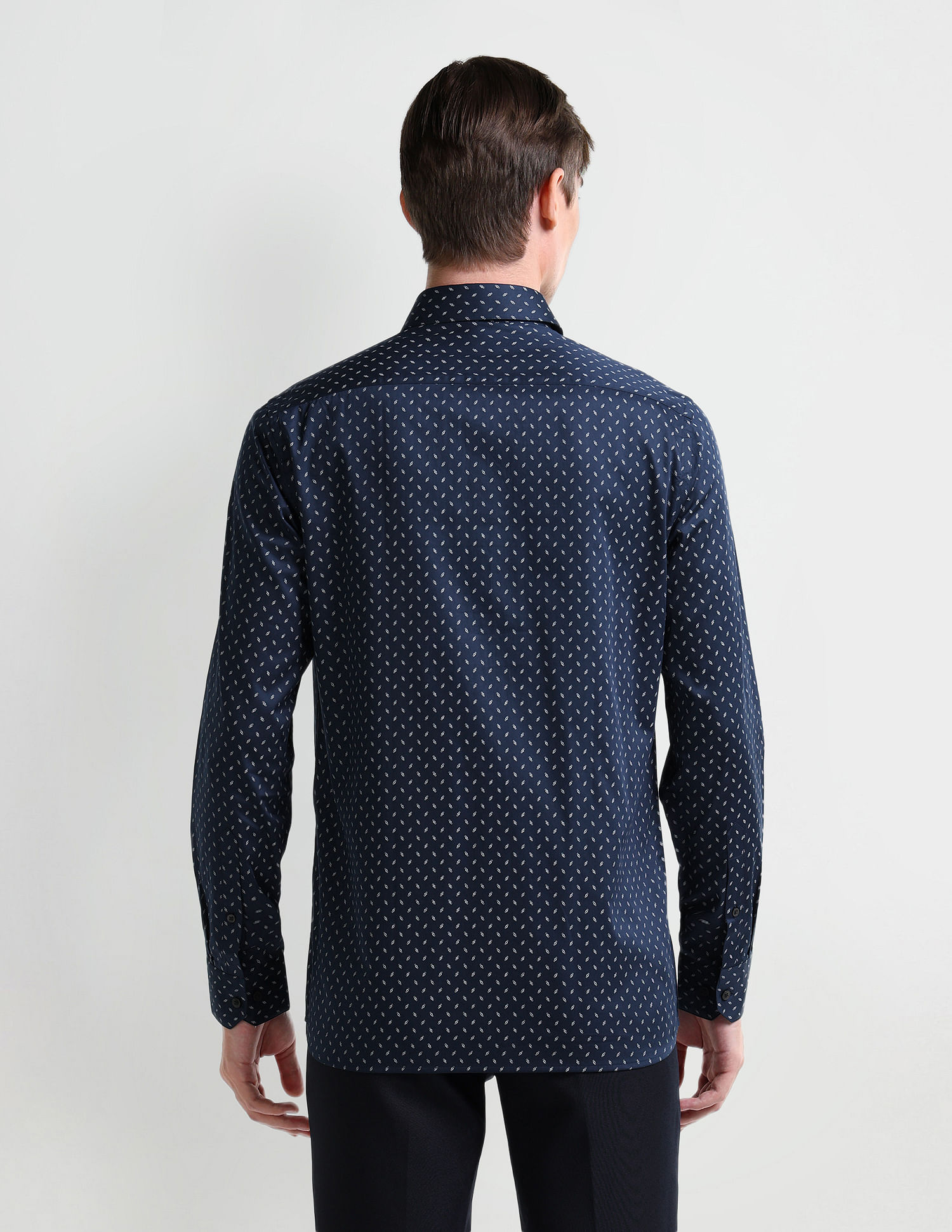 Arrow Manhattan Slim Fit Geometric Print Shirt