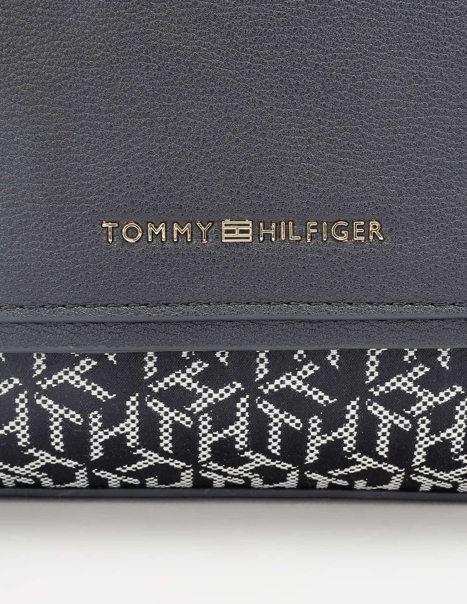 Tommy Hilfiger Logo Blue Polyester Sling Bag