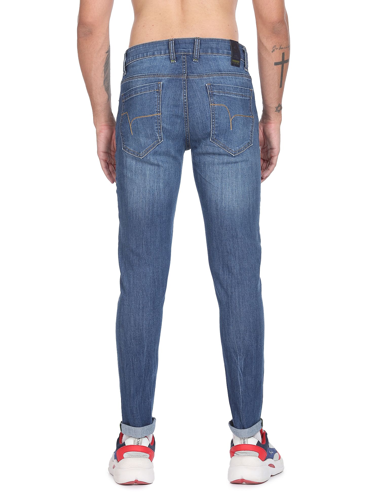 Flying Machine Stone Wash Jackson Super Skinny Fit F-Lite Jeans