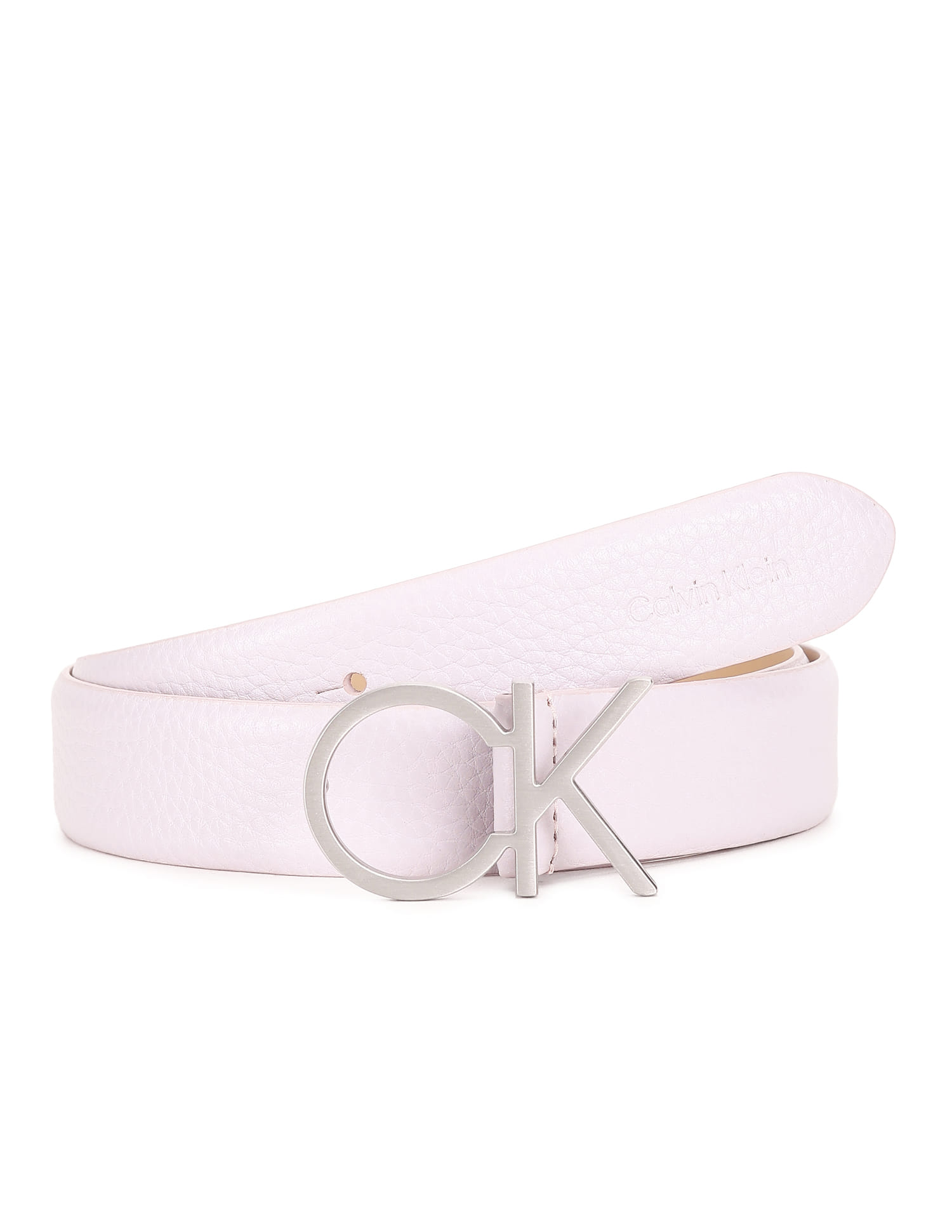 Buy Calvin Klein Leather Re Lock Textured Belt - NNNOW.com display picture 2
