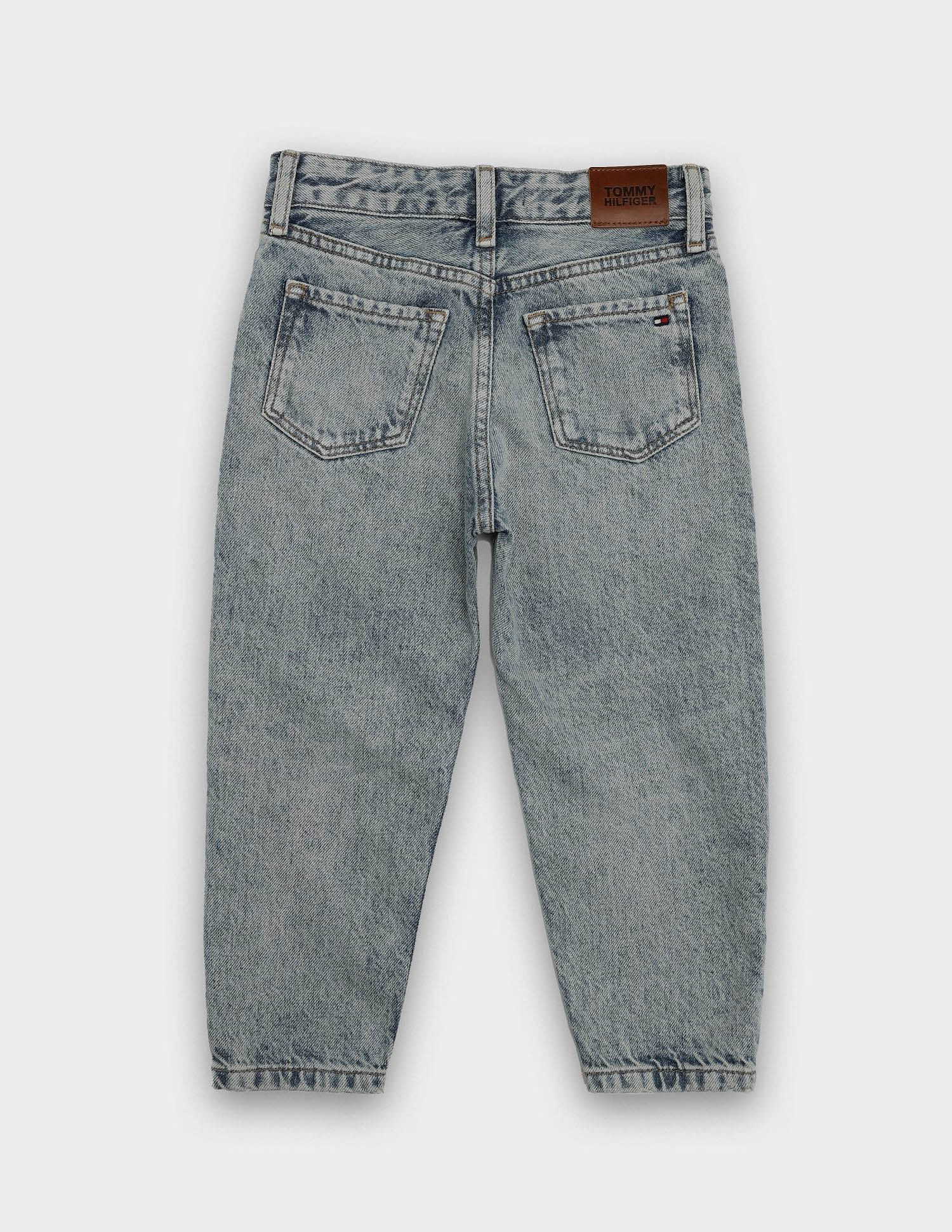 Tommy Hilfiger Kids Boys Mid-Wash Regular-Fit Mid-Rise Jeans