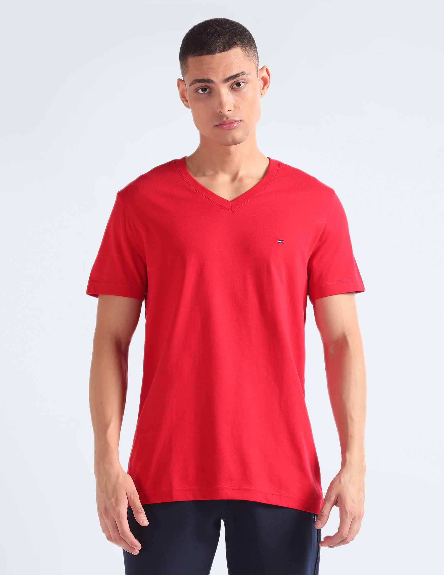 Tommy Hilfiger Pure Cotton Essential V-Neck T-Shirt