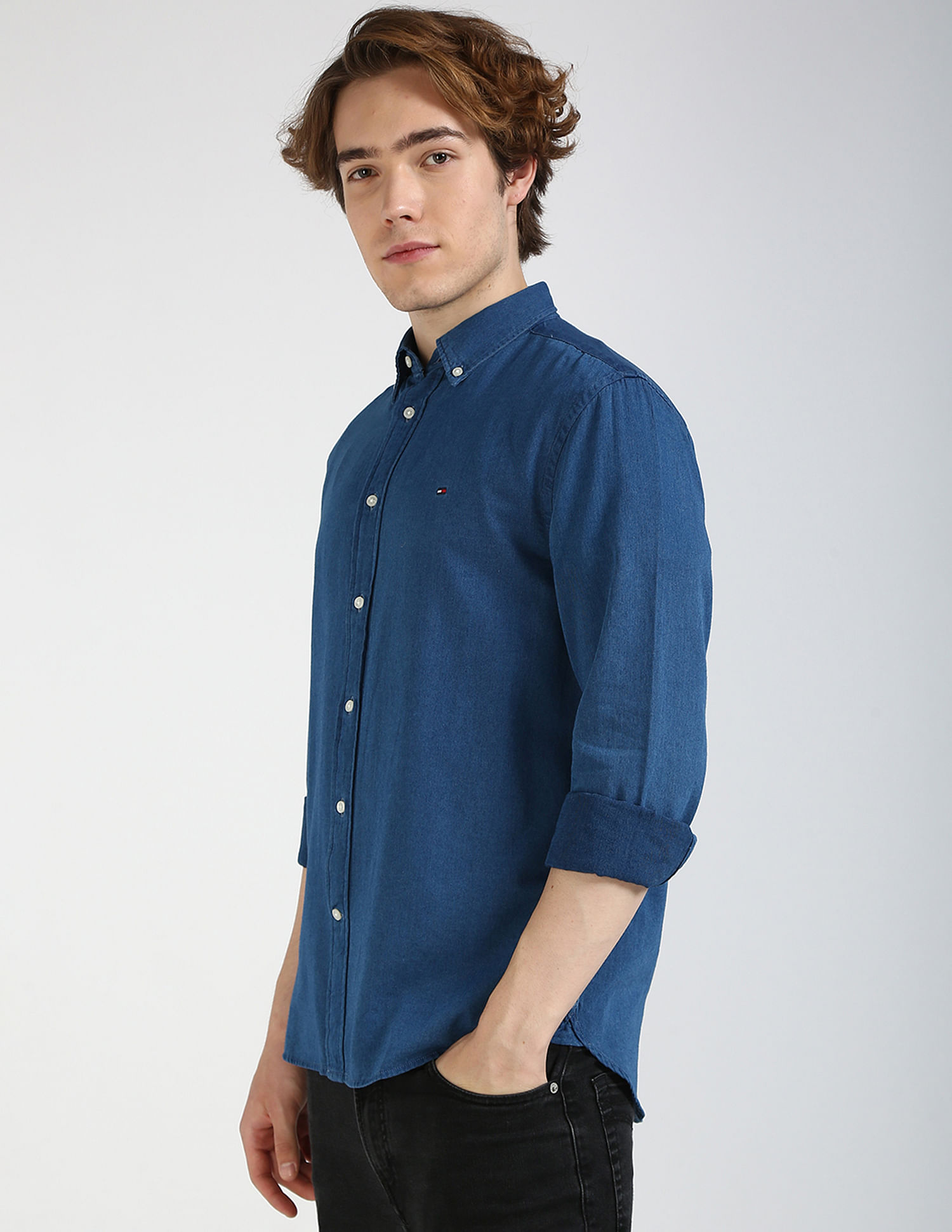 Tommy Hilfiger Chambray Regular Fit Shirt