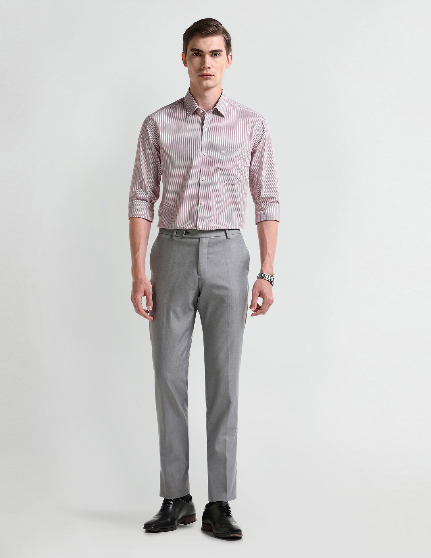 Arrow Manhattan Slim Fit Cotton Shirt