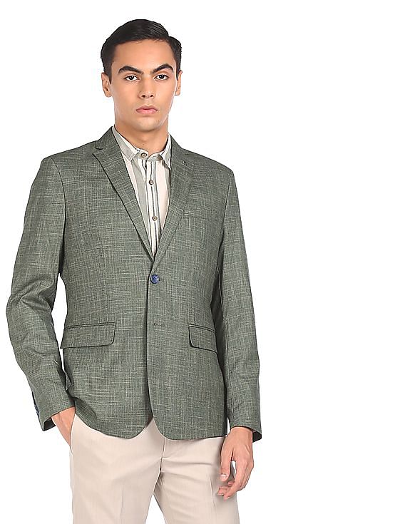 Buy Arrow Tailored Regular Fit Patterned Formal Blazer - NNNOW.com