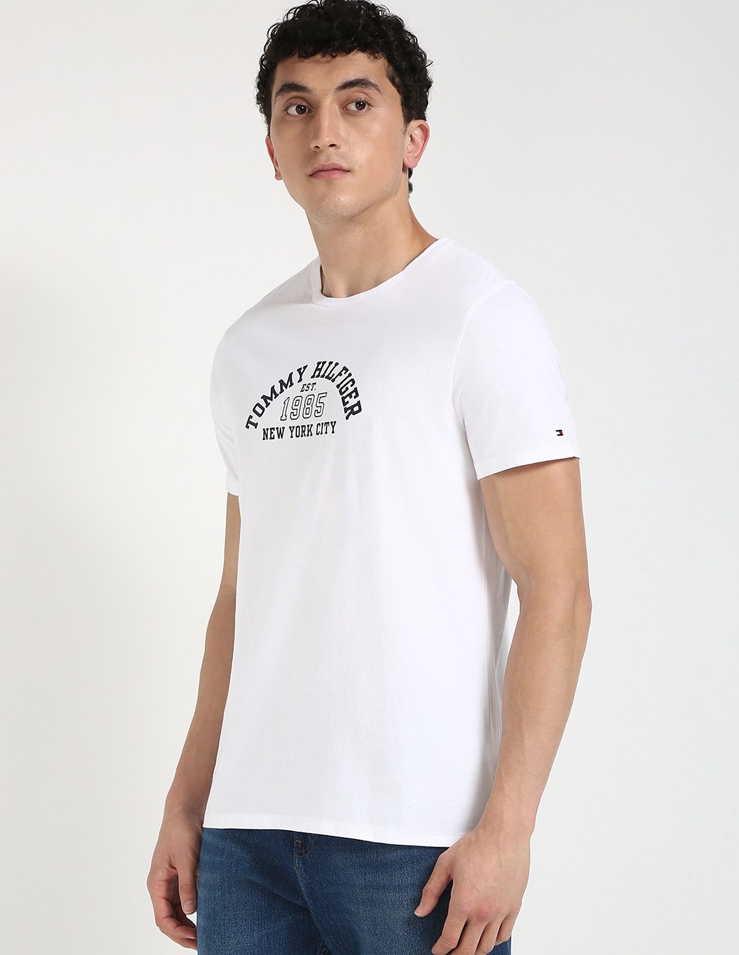 Tommy Hilfiger Logo Regular-Fit Cotton T-Shirt