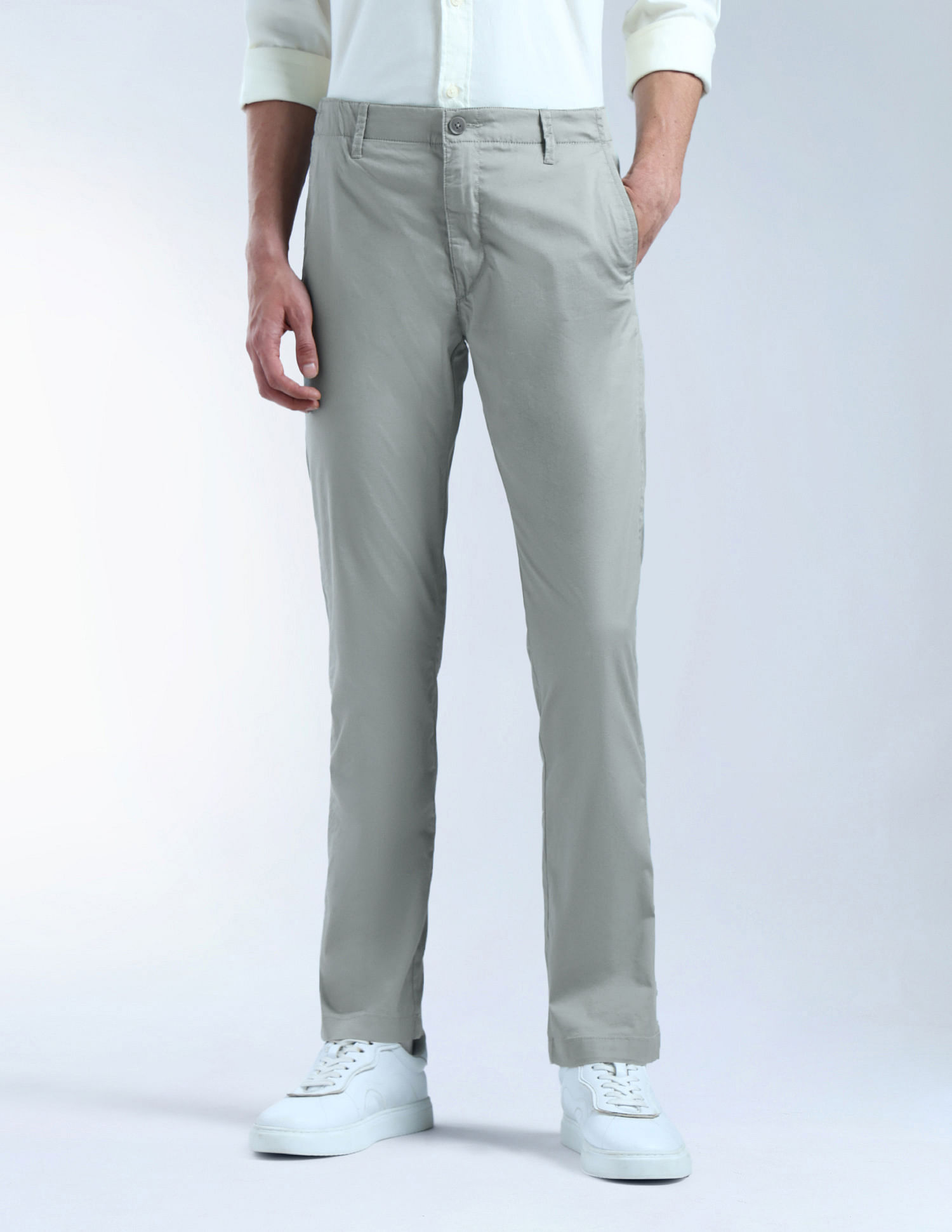 Flying Machine F-Jango Straight Fit Dobby Trousers
