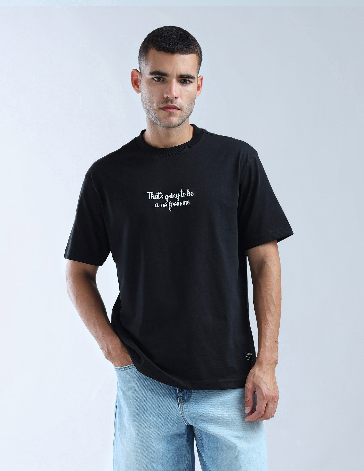 Flying Machine Typographic Printed Essentials T-Shirt