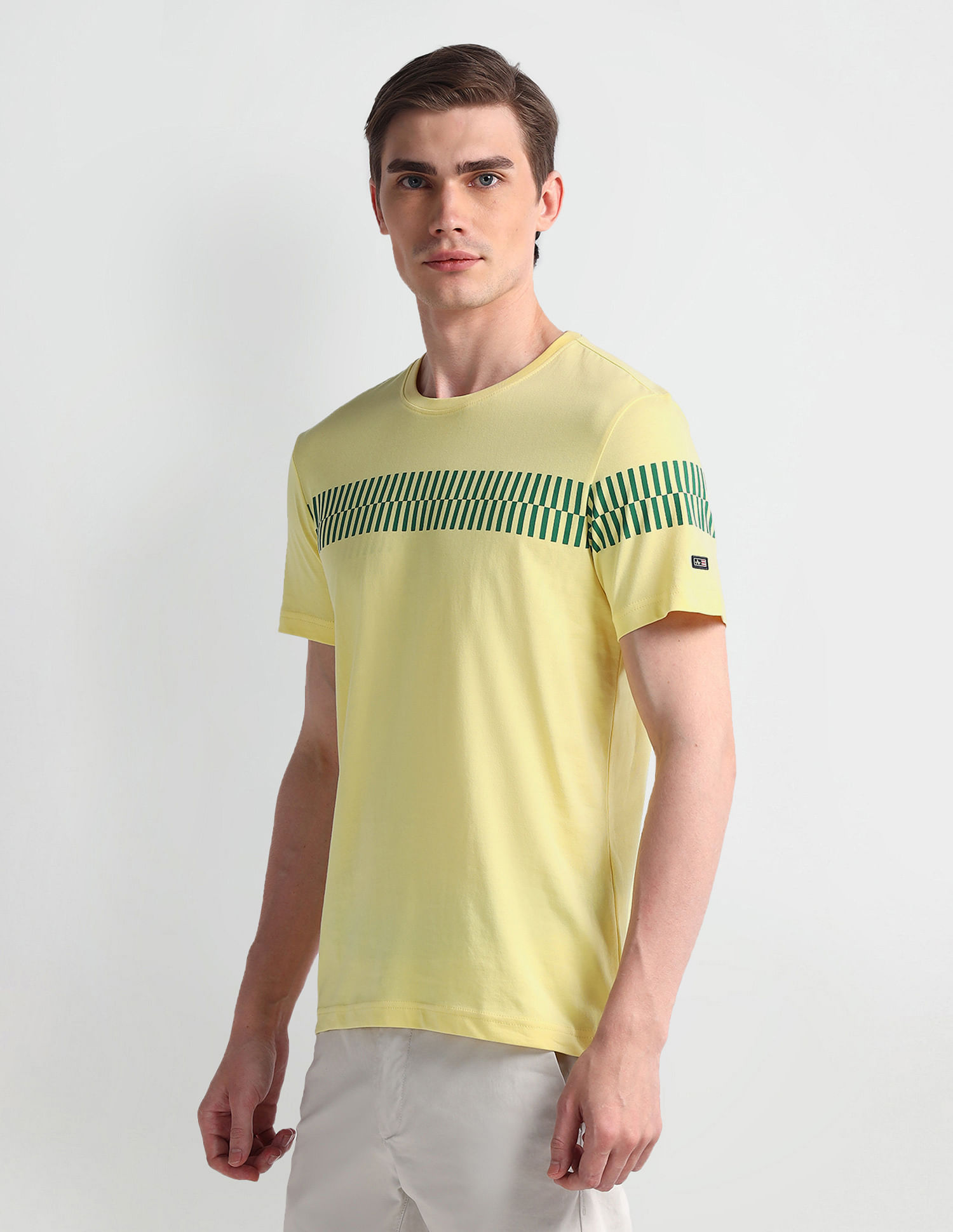 Arrow Sport Graphic Printed Crew Neck T-Shirt