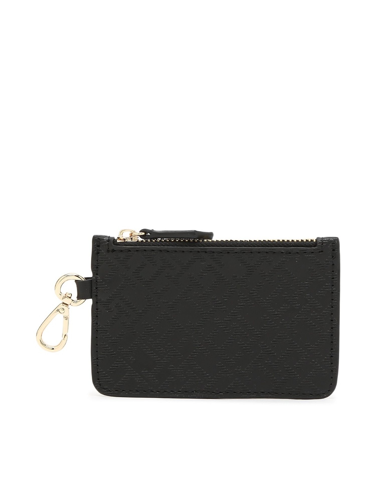 Tommy Hilfiger Solid Black Pu Handbags