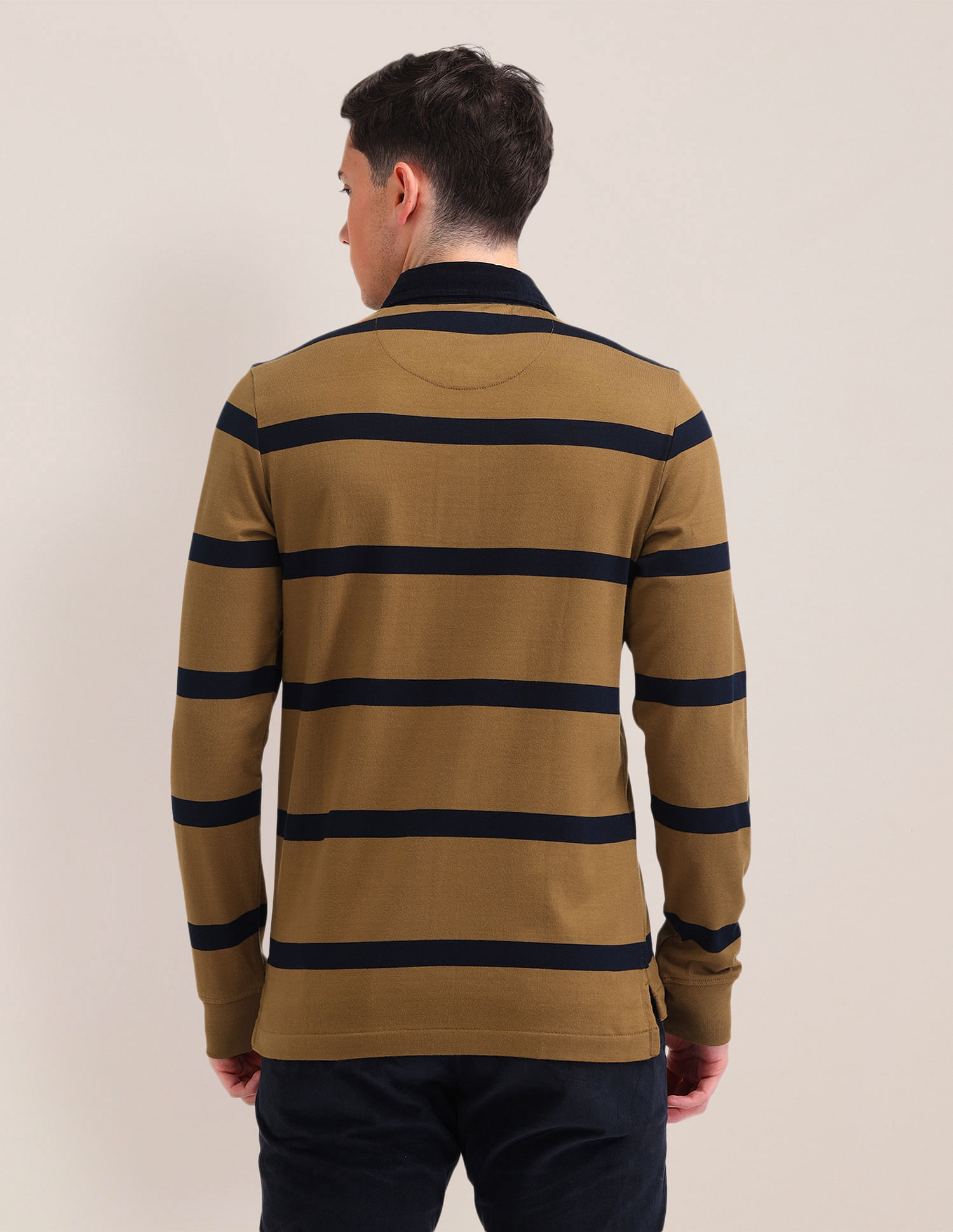 U.S. Polo Assn. Horizontal Striped Slim Fit Polo Shirt