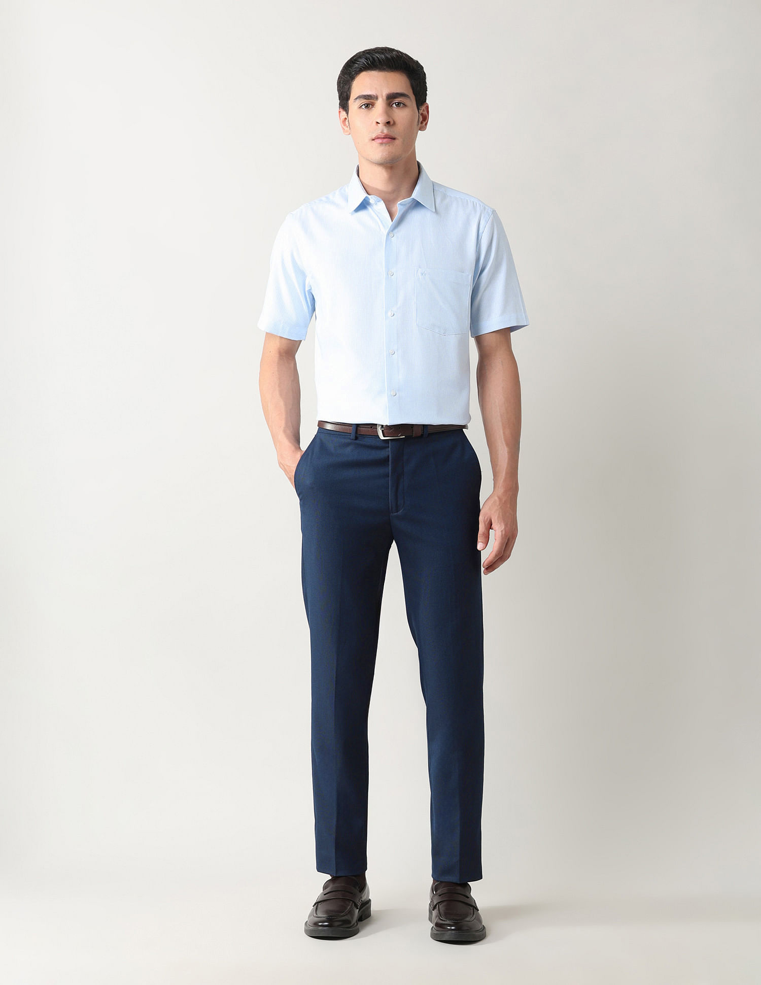 Arrow Textured Liberty Classic Fit Shirt
