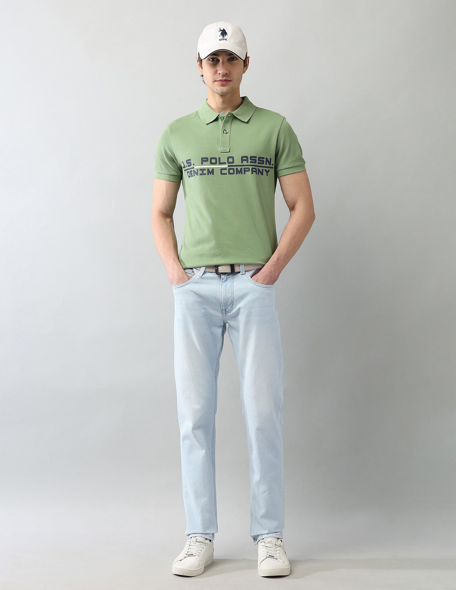 U.S. Polo Assn. Denim Co. Vintage Brandon Slim Tapered Fit Blue Jeans