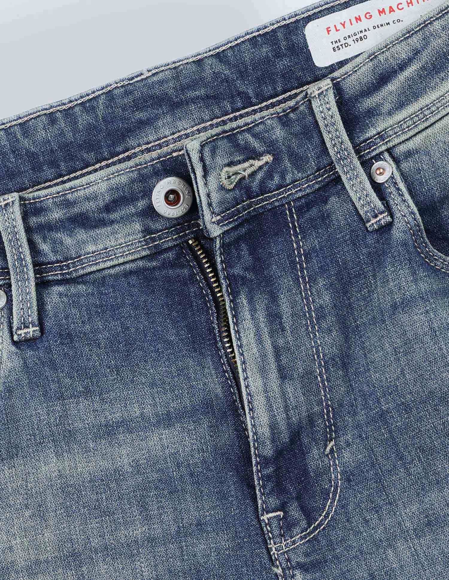 Flying Machine Slash Slim Tapered Fit Authentic Premium Jeans
