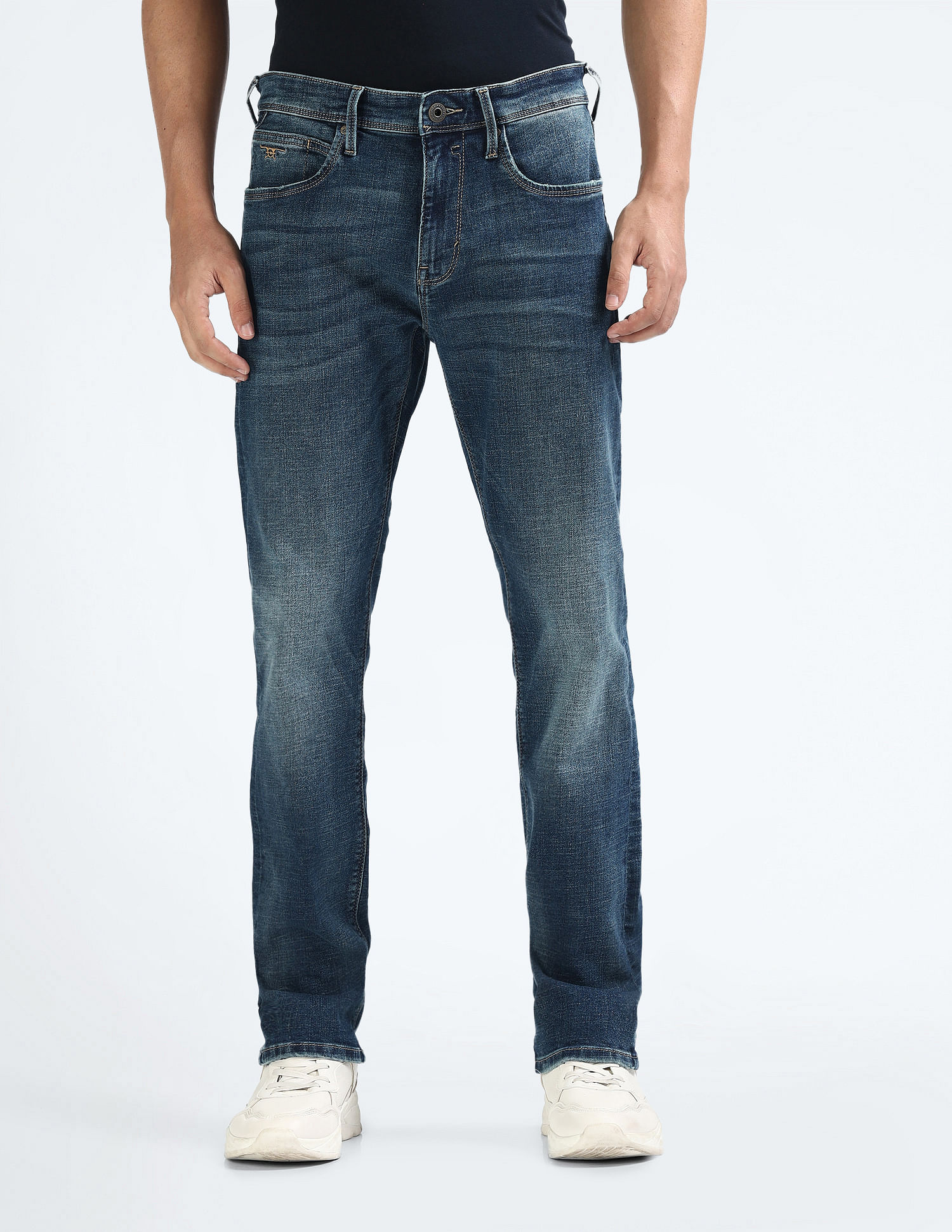 Flying Machine F-Jango Straight Fit Stone Wash Jeans
