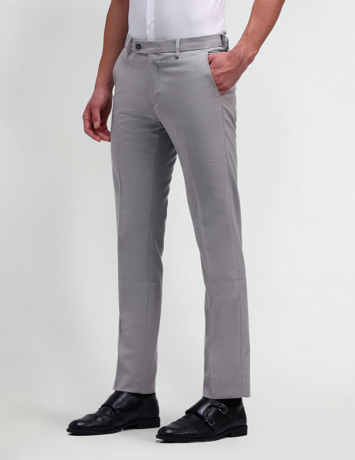Arrow Slim Fit Dobby Trousers