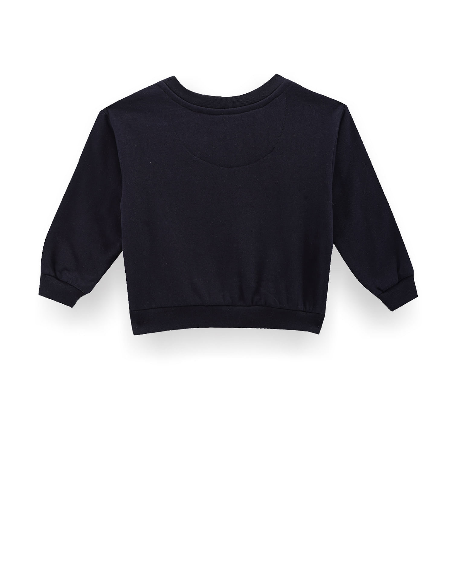U.S. Polo Assn. Kids Girls Brand Print Sweatshirt